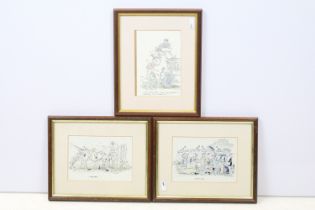 Three Henry Brewis prints, comprising: '... rough shoot...', 11.5 x 16.5cm, '... smooth shoot...',