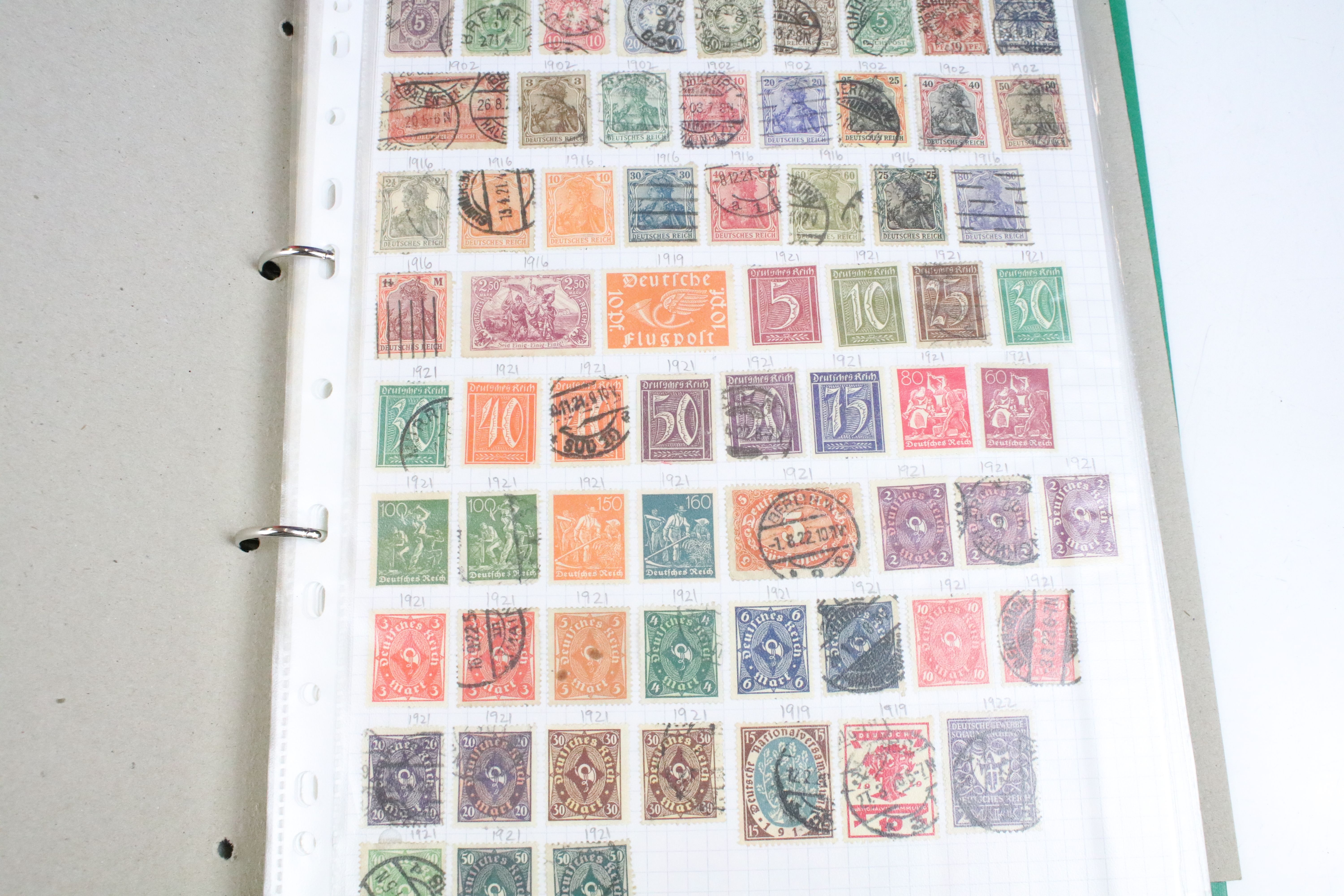 Collection of British, Commonwealth & world stamps housed within nine albums, featuring Victorian - Image 9 of 40