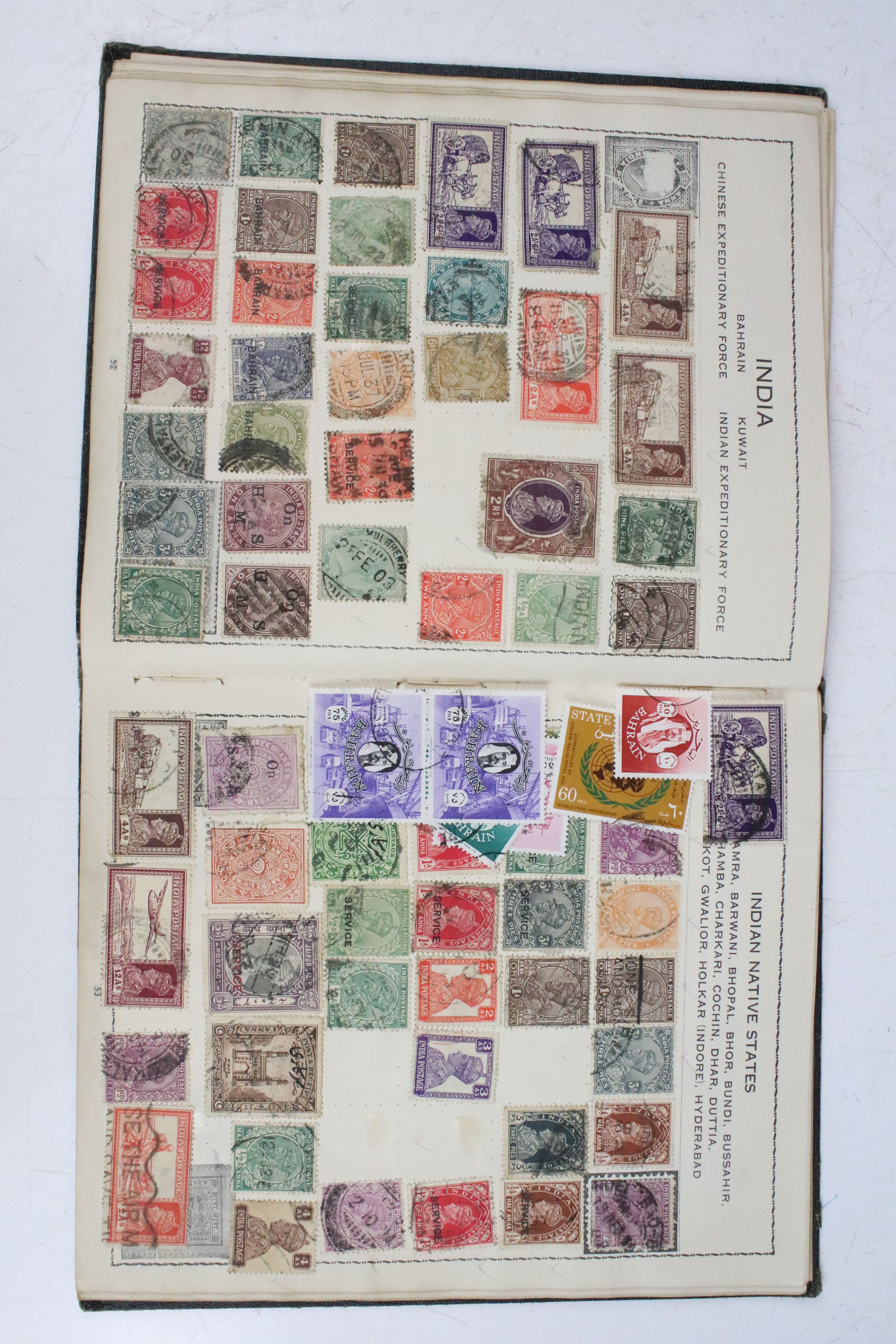 A collection of five stamp albums containing stamps from the UK, mainly post war to include some - Image 4 of 30