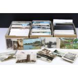 Collection of postcards housed within three boxes, early 20th century onwards, the subjects to