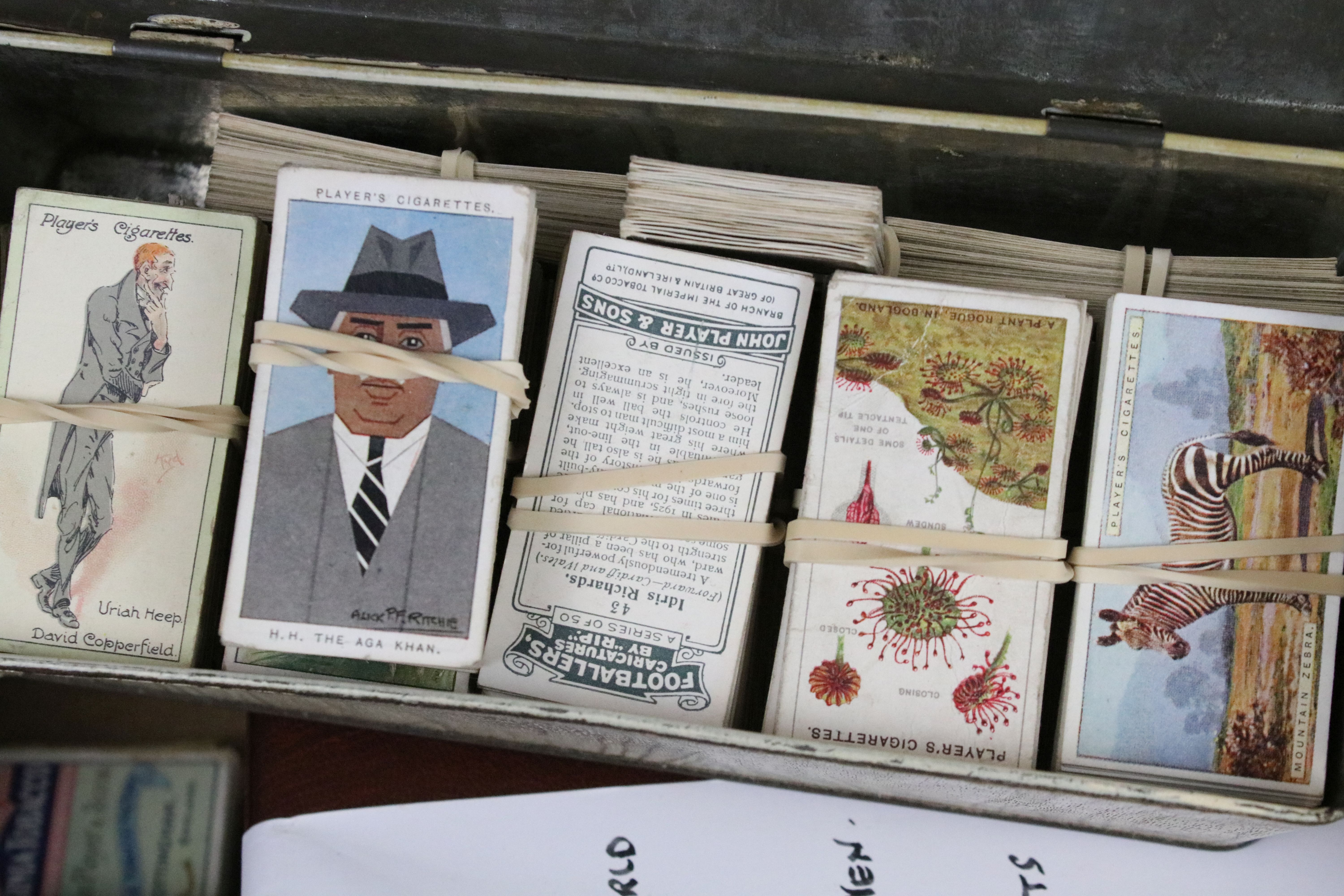 Large collection of cigarette cards within albums, full & part sets, plus a tin of odds, the lot - Image 2 of 14