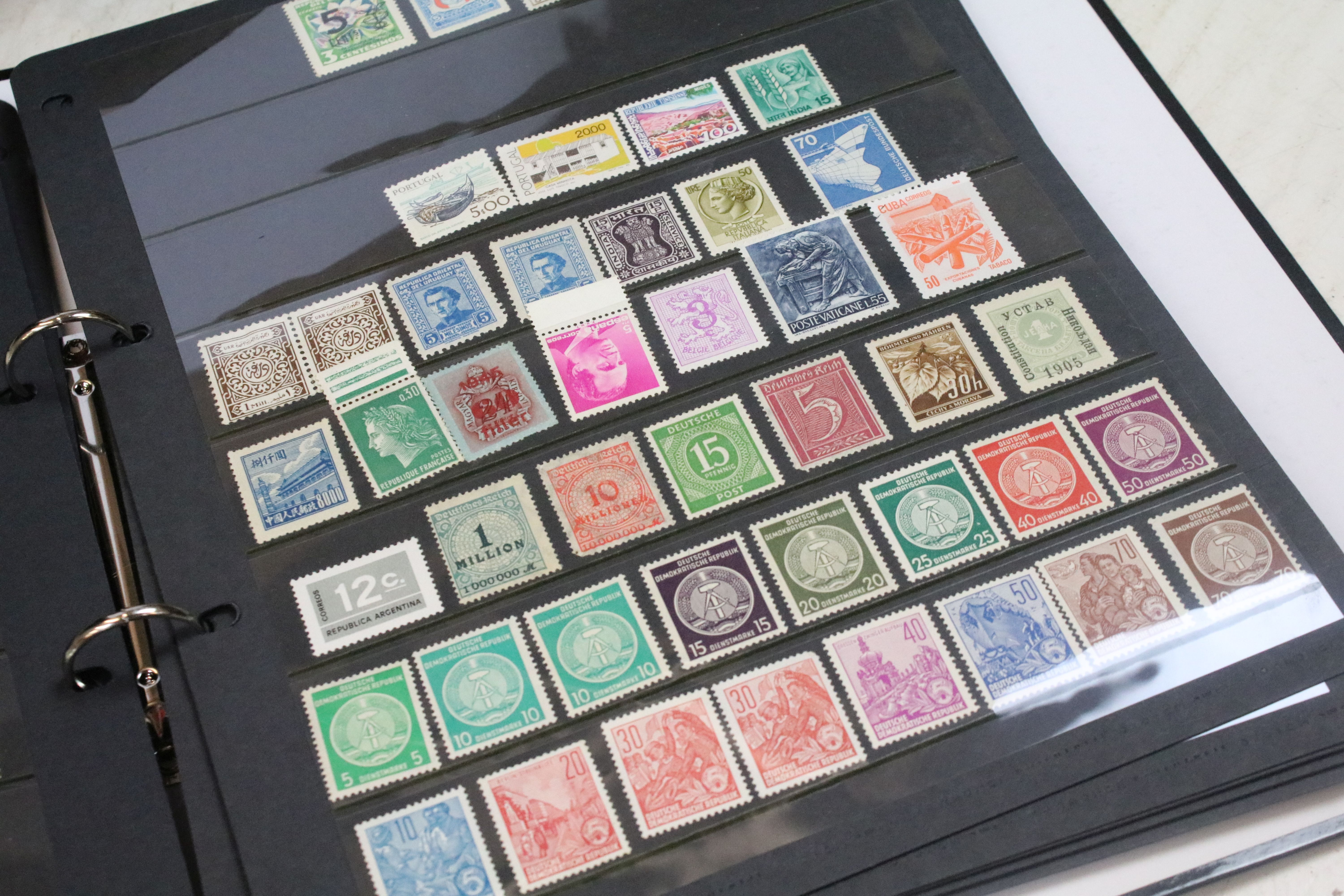 A collection of British and world stamps within albums together with loose examples - Image 13 of 20