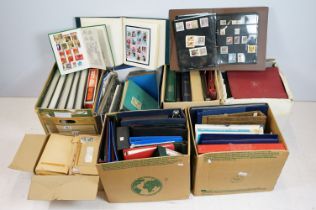Collection of British & world stamps, together with a collection of empty stamp albums / stockbooks.