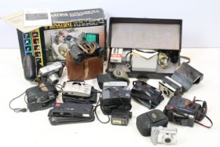 Collection of cameras, to include: Kodak Instamatic 200, Werra Carl Zeiss Jena, Canon 38mm, Wray