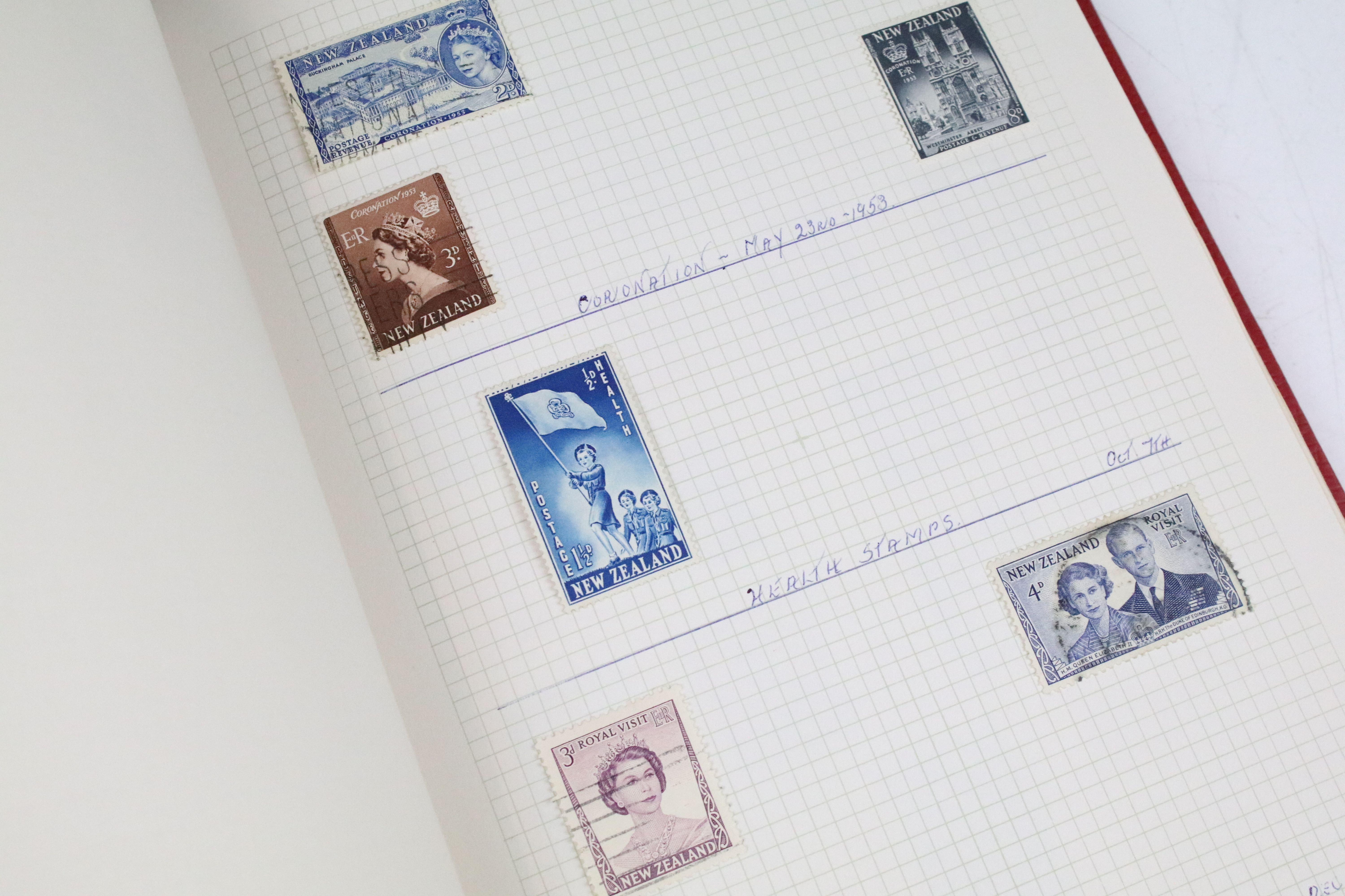 A collection of mainly commonwealth stamps contained within three albums to include Victorian - Image 3 of 16