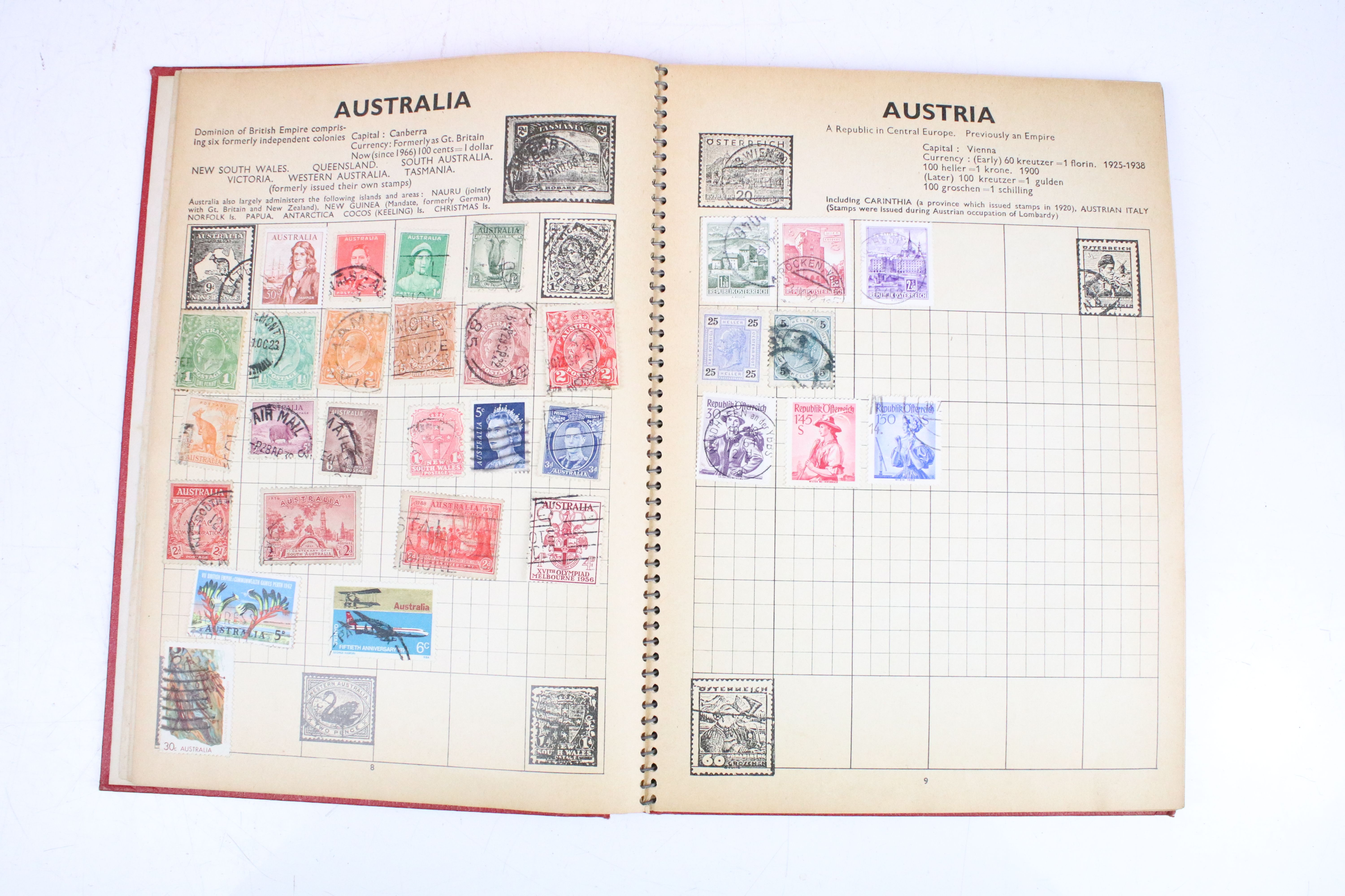 A collection of five stamp albums containing stamps from the UK, mainly post war to include some - Image 18 of 30