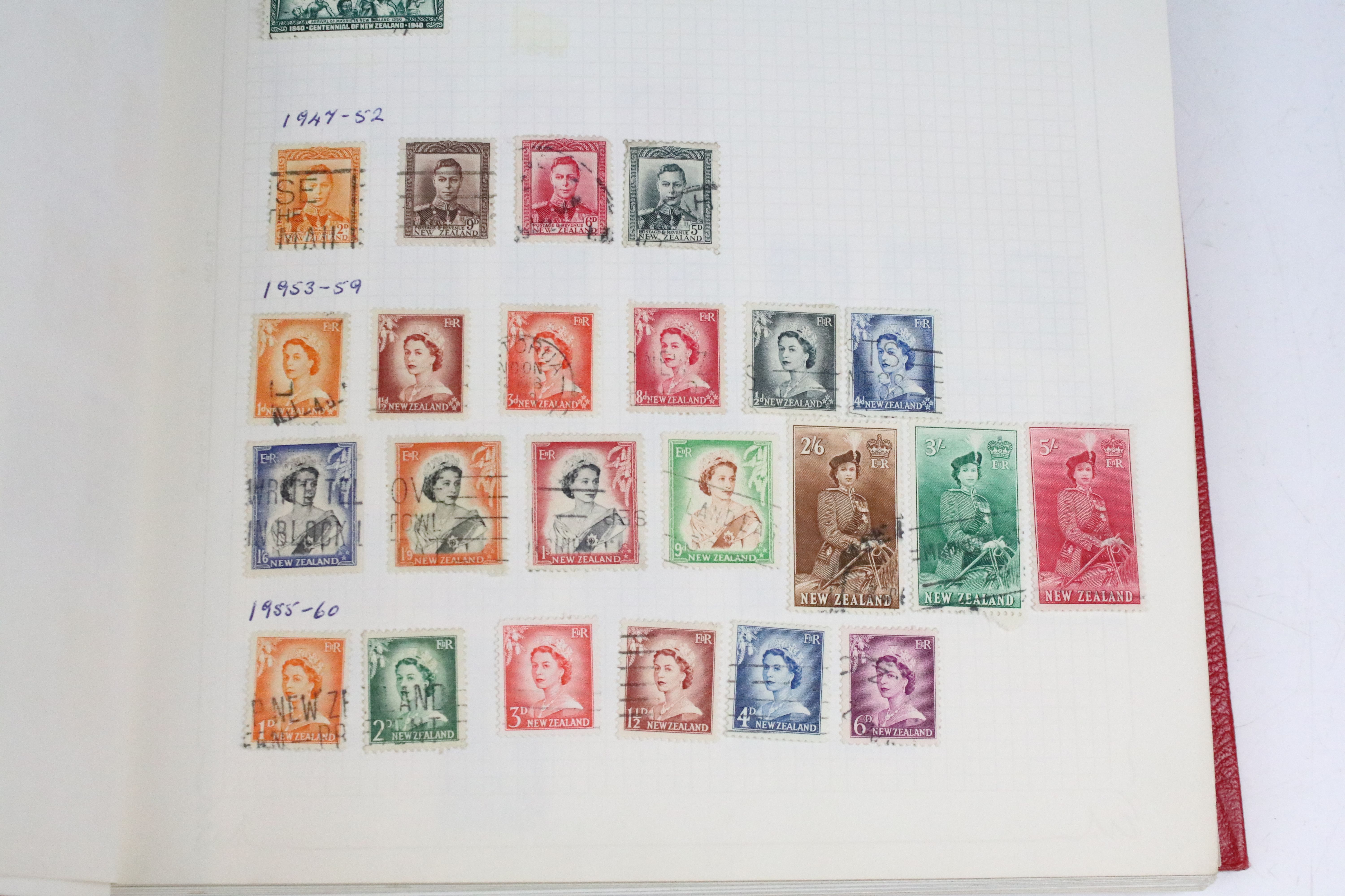 A collection of mainly commonwealth stamps contained within three albums to include Victorian - Image 6 of 16