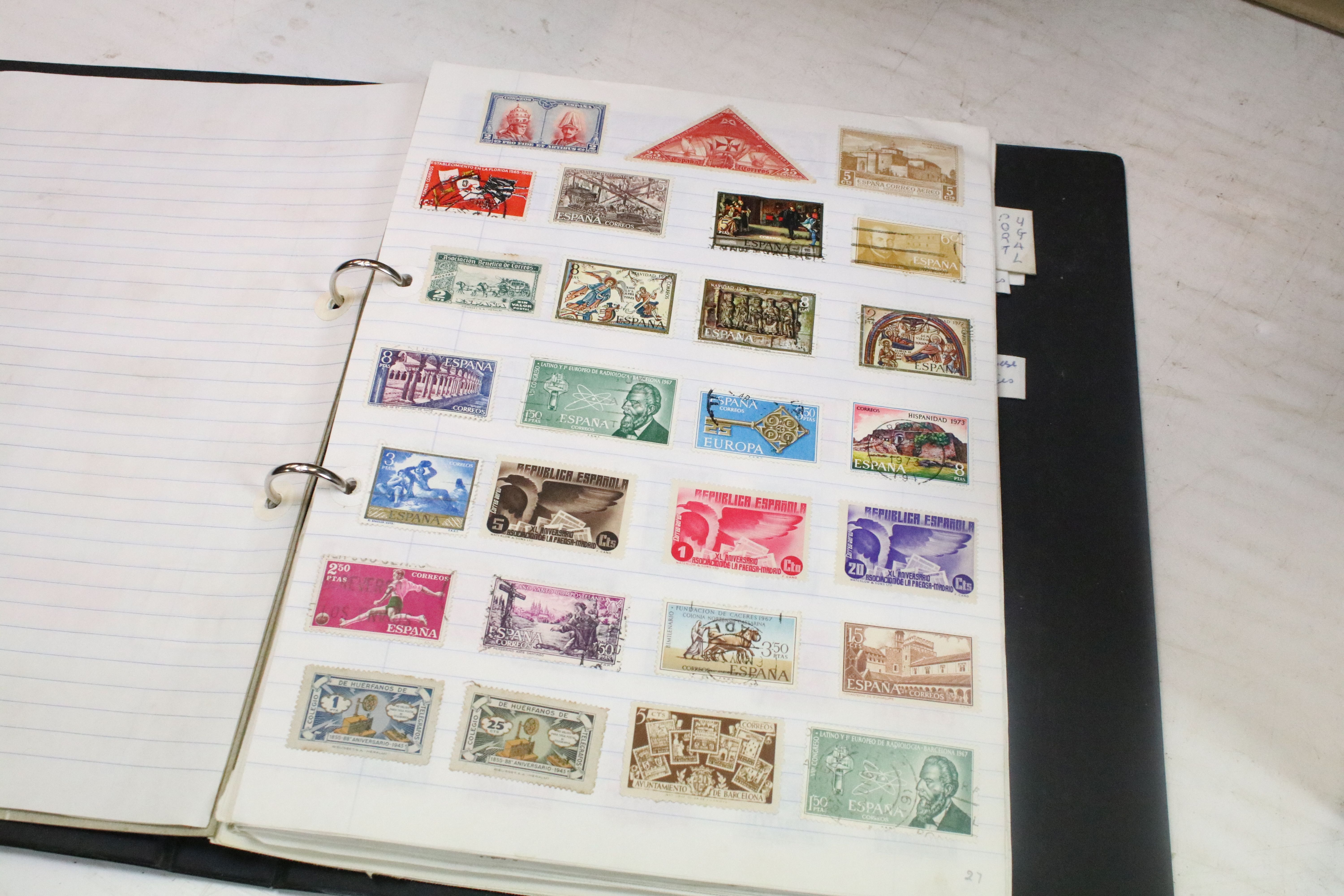Extensive collection of stamps and stamp collecting supplies housed within nine boxes, the lot to - Image 3 of 45