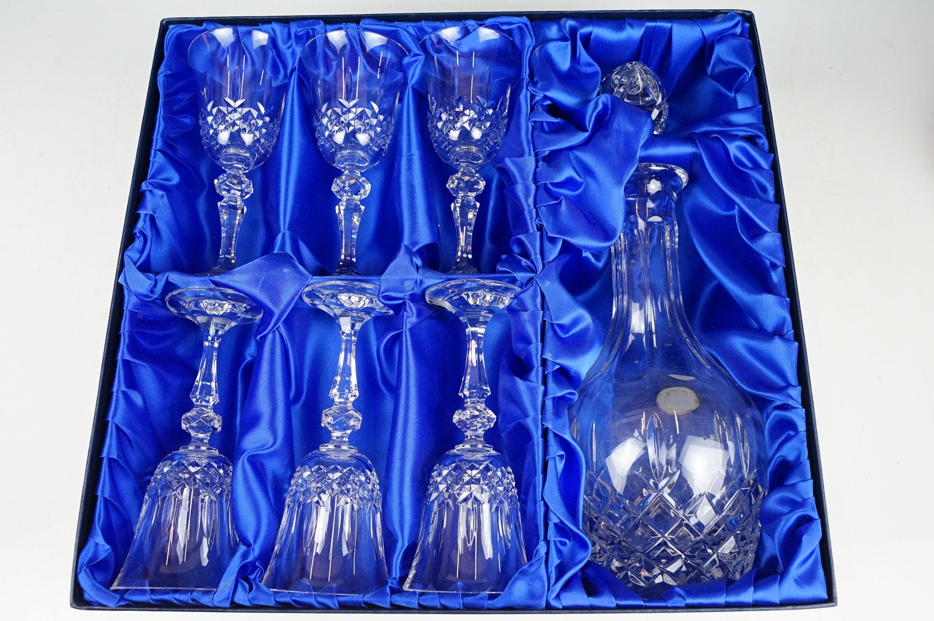 Six boxed lead crystal glass sets to include three Bohemia crystal examples, Edinburgh Crystal - Image 10 of 16