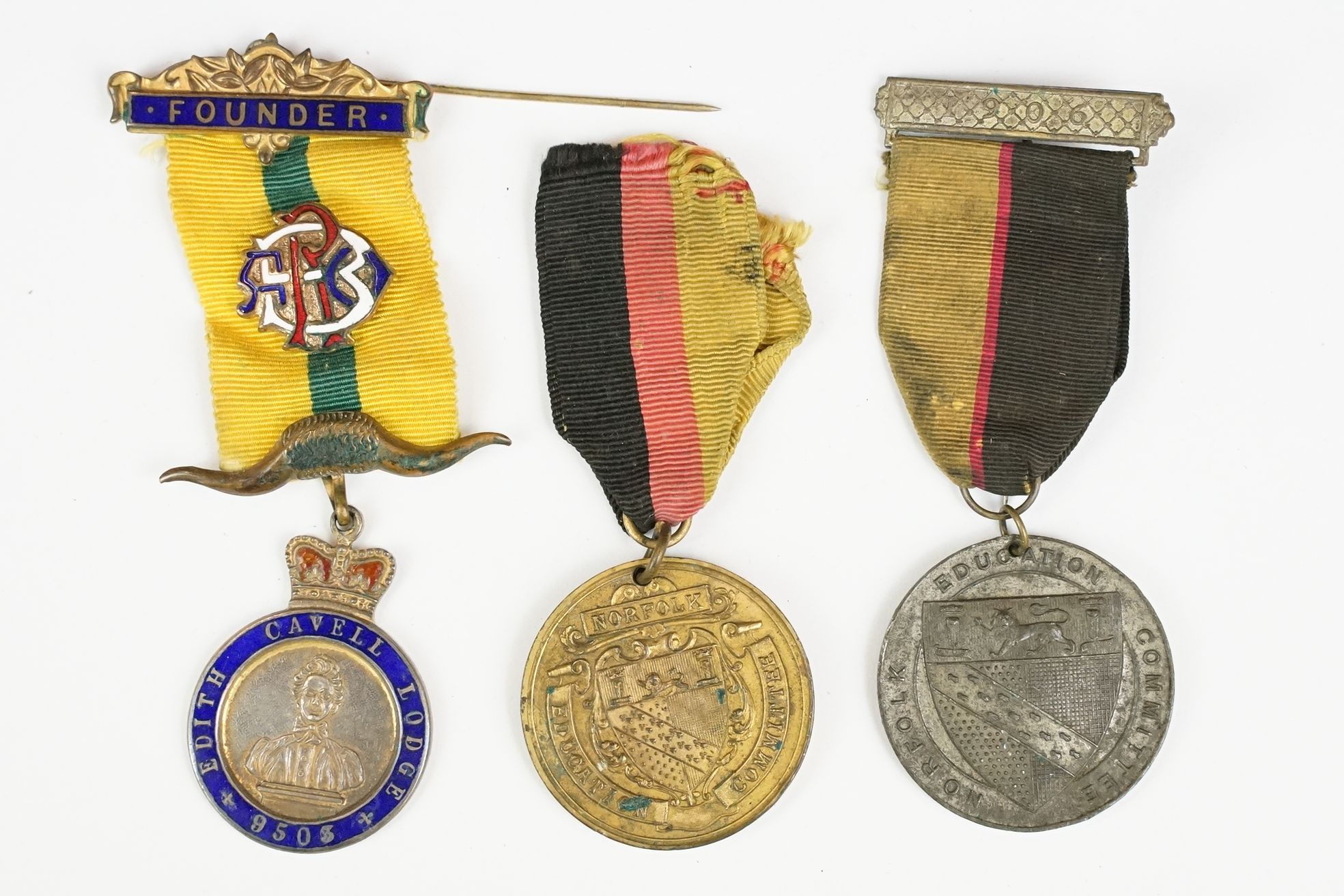 A small collection of R.A.O.B. medals / jewels to include silver examples. - Image 2 of 5