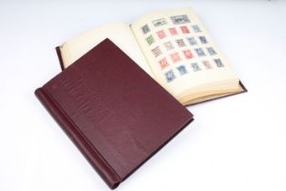 A stamp album containing UK and world stamps to include King Edward VIII together with a UK album