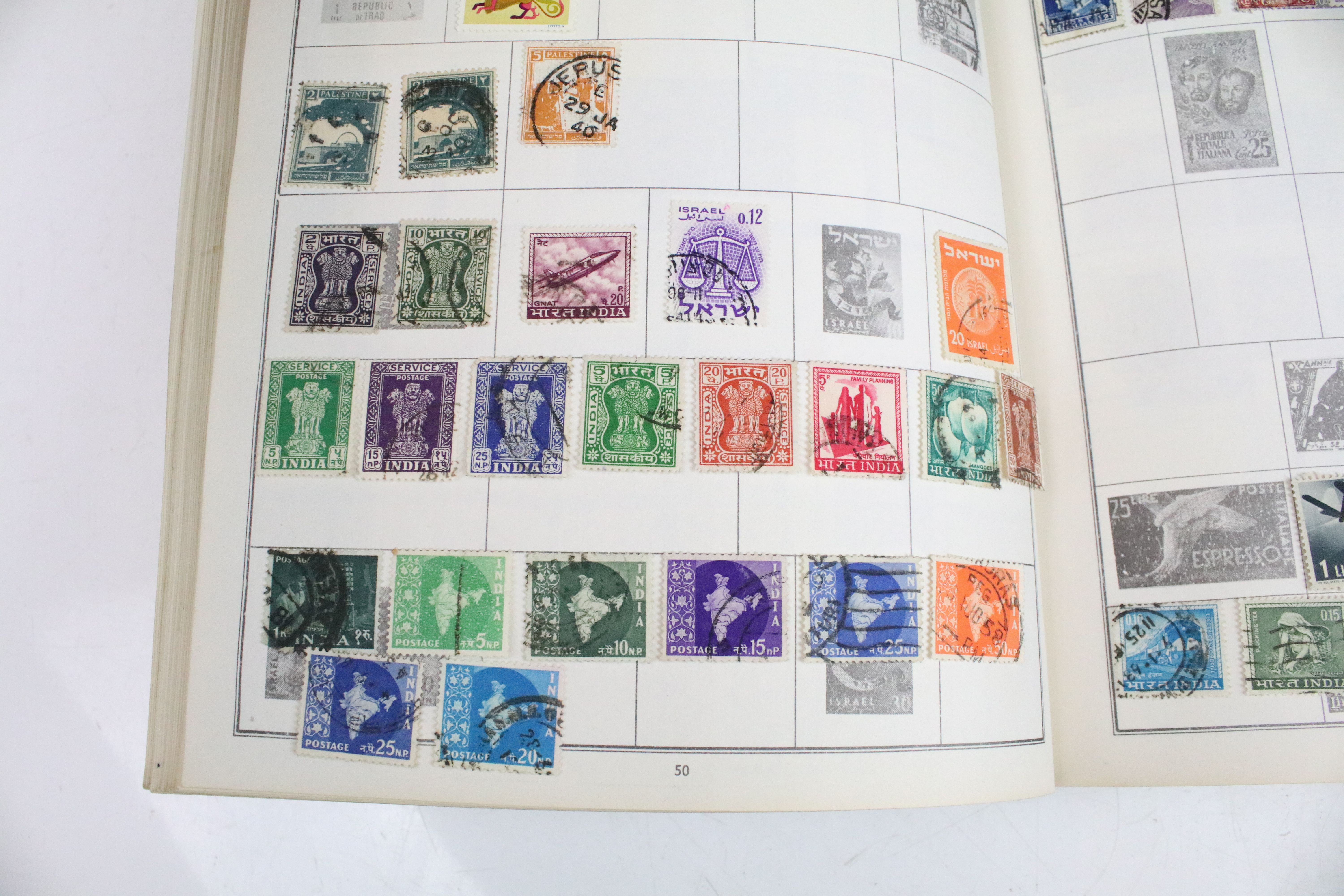 A collection of British and world stamps within an album to include Queen Victoria Blue & Red - Image 26 of 31