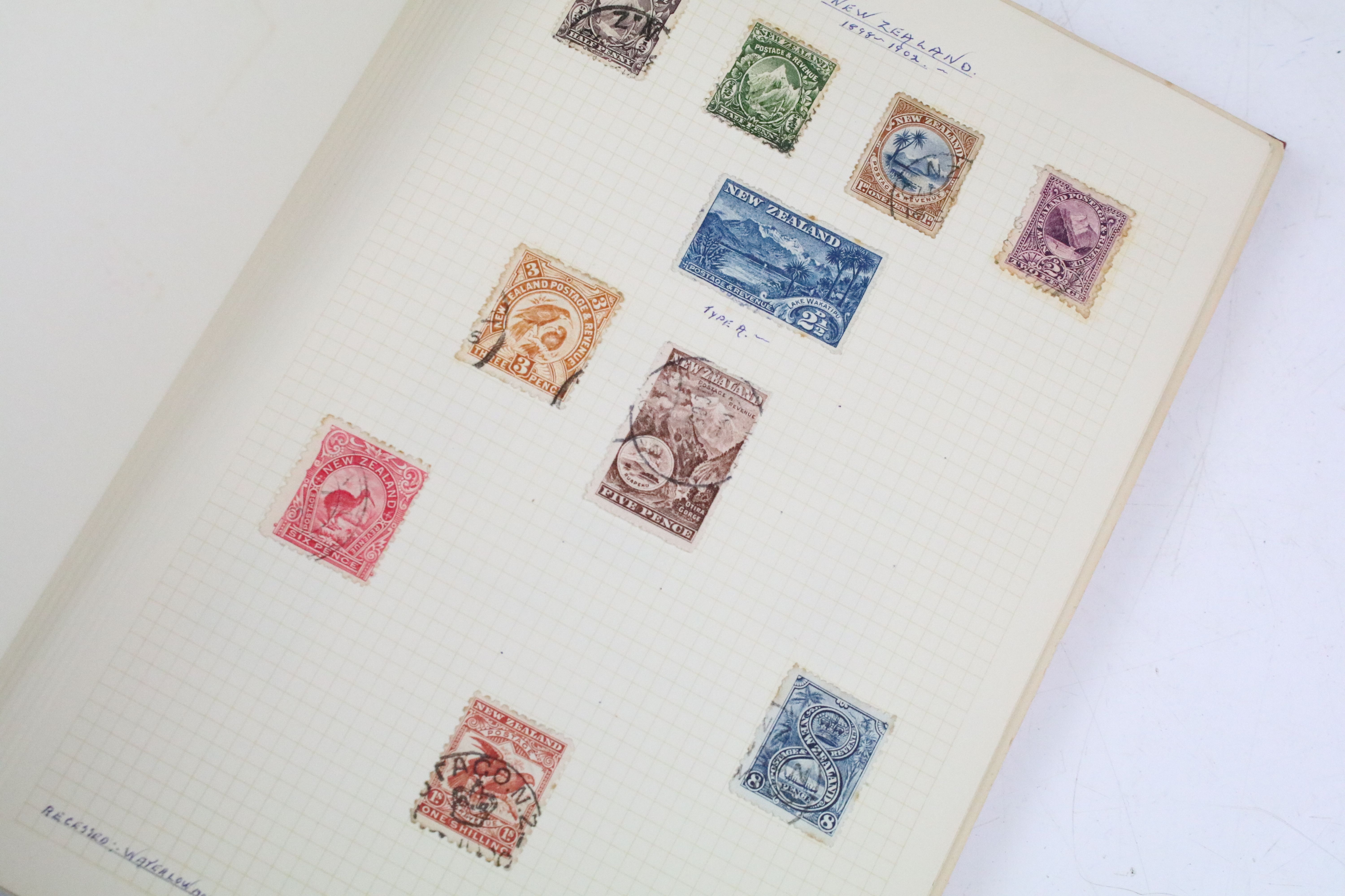 A collection of mainly commonwealth stamps contained within three albums to include Victorian - Image 2 of 16