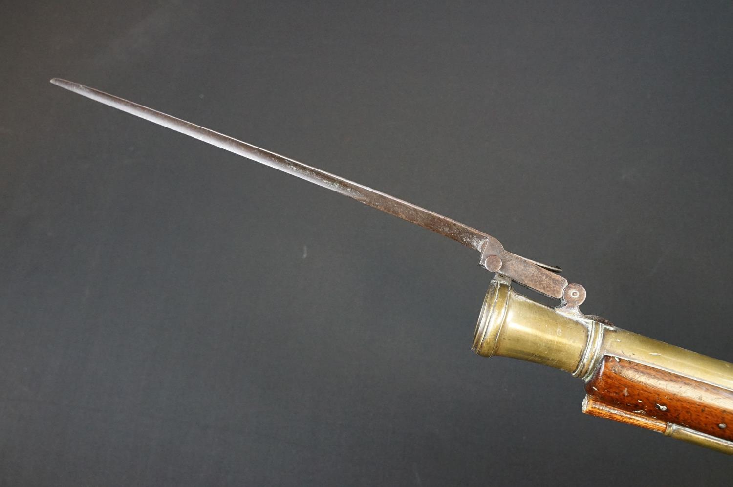 A FLINTLOCK COACHING BLUNDERBUSS by Mewis & Co, with 14 1/2" brass bell - Image 14 of 19