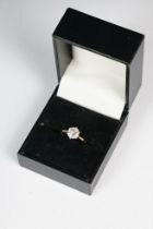 9ct gold solitaire engagement ring