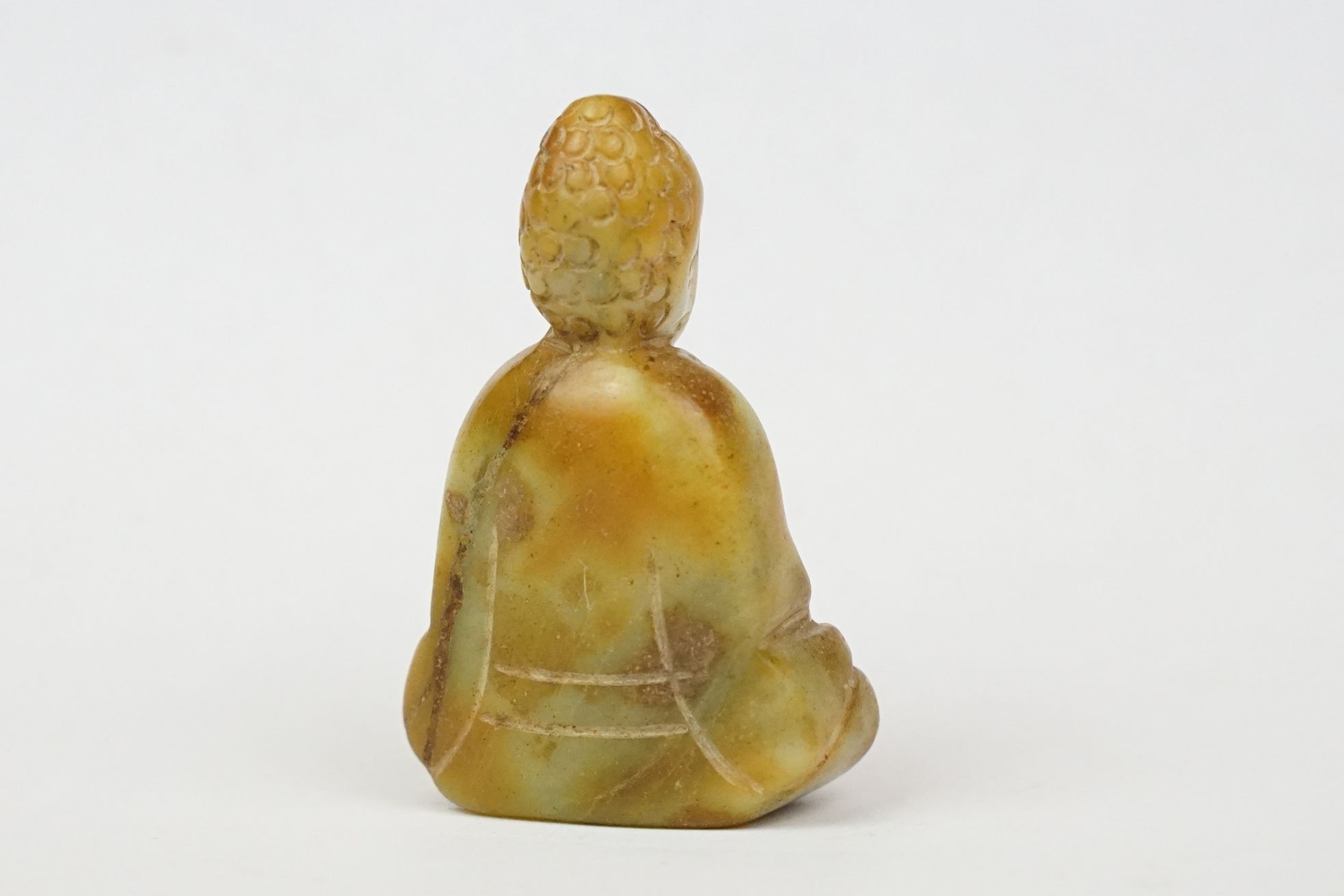 Oriental jade buddha - Image 3 of 5