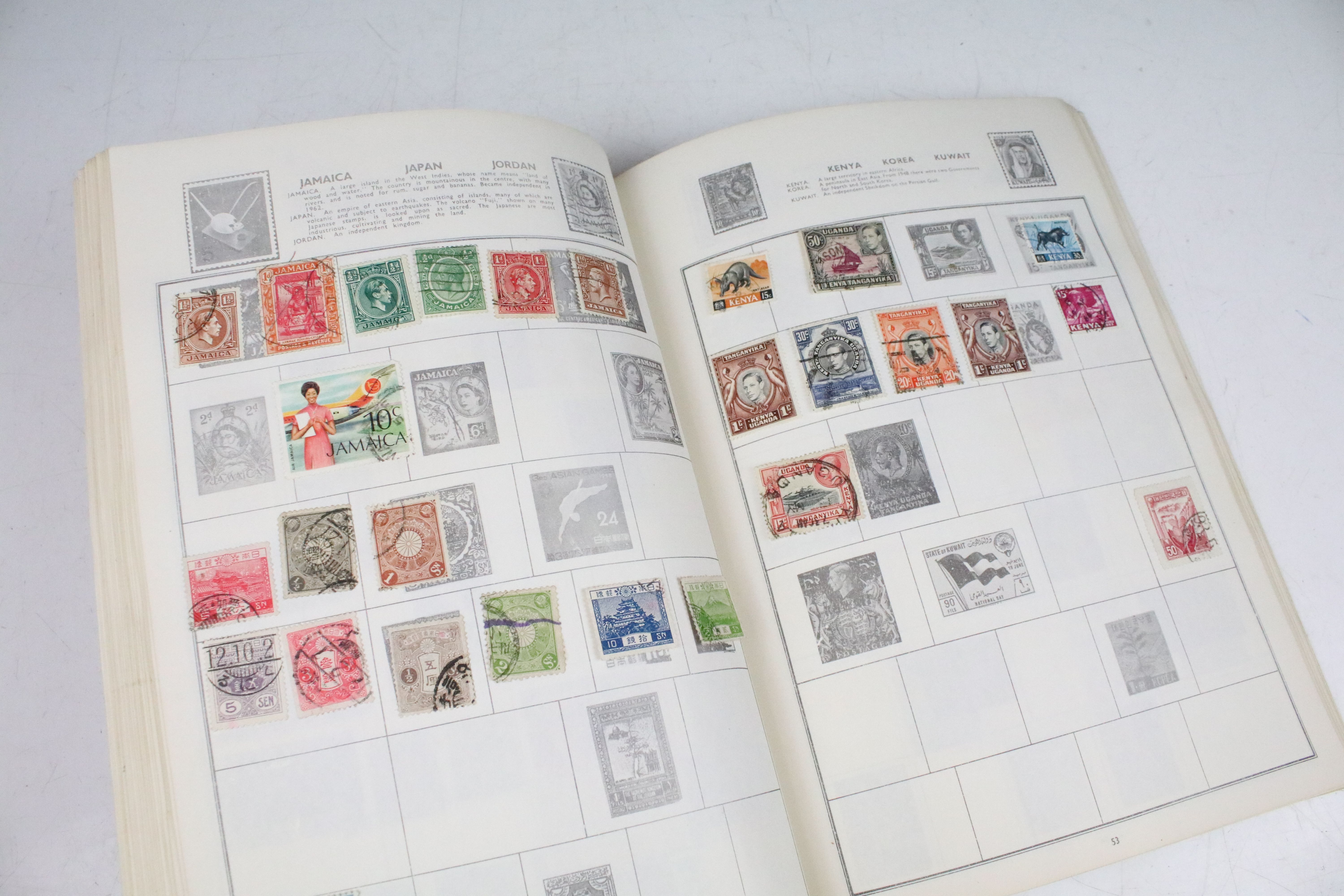 A collection of British and world stamps within an album to include Queen Victoria Blue & Red - Image 27 of 31