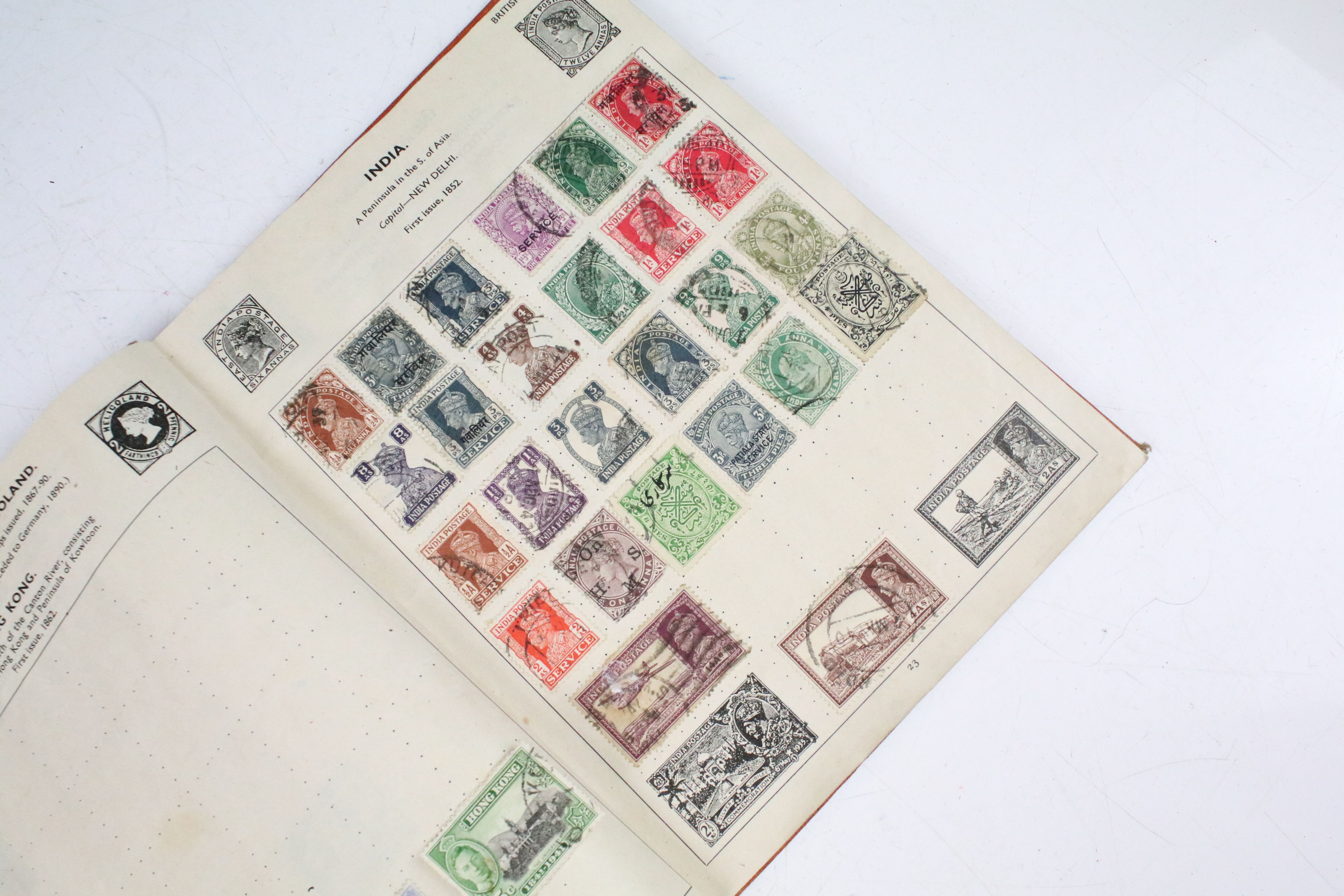 A collection of British and world stamps within an album to include Queen Victoria Blue & Red - Image 8 of 31