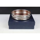 A fully hallmarked sterling silver bottle coaster, assay marked for Birmingham.