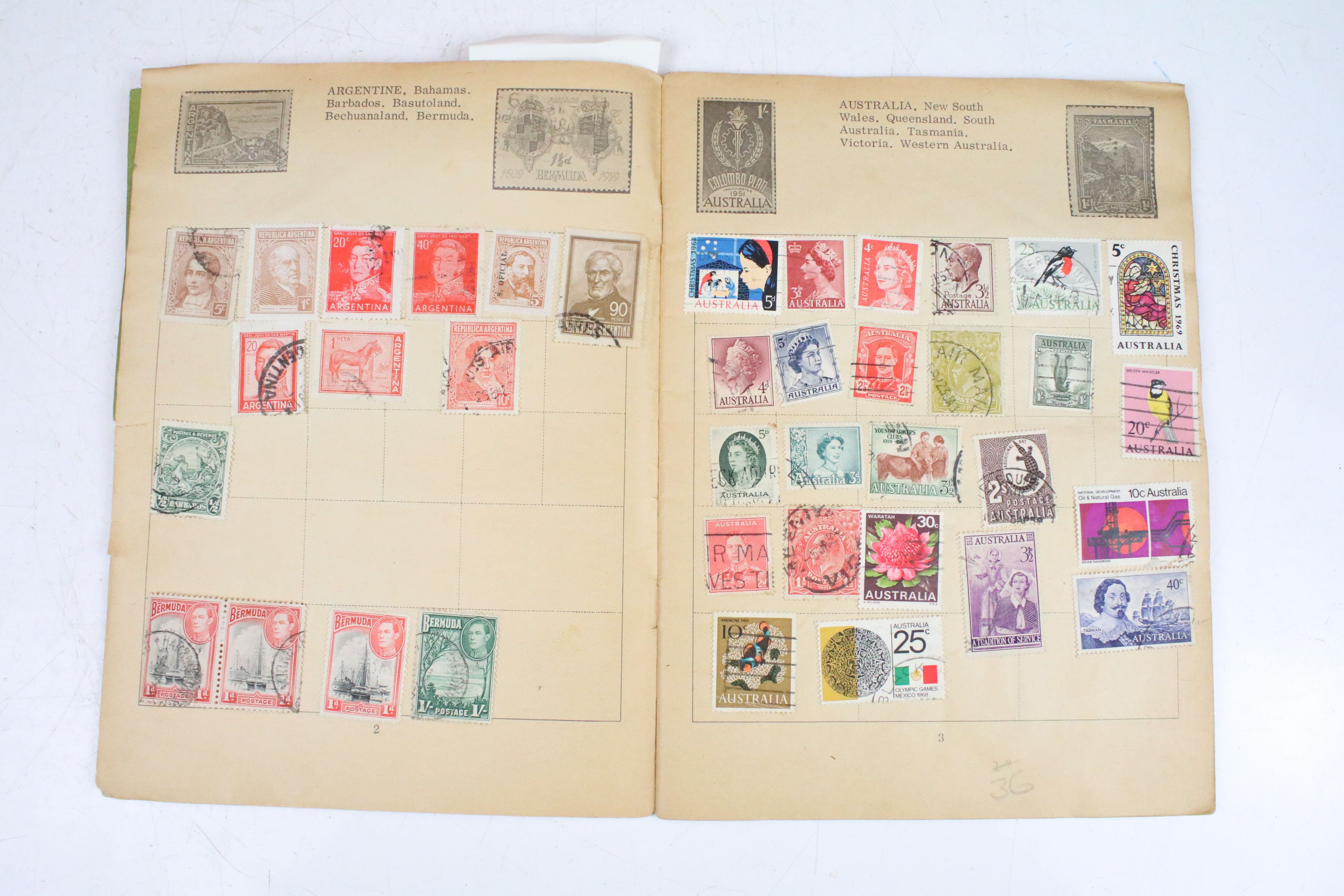 A collection of five stamp albums containing stamps from the UK, mainly post war to include some - Image 6 of 30