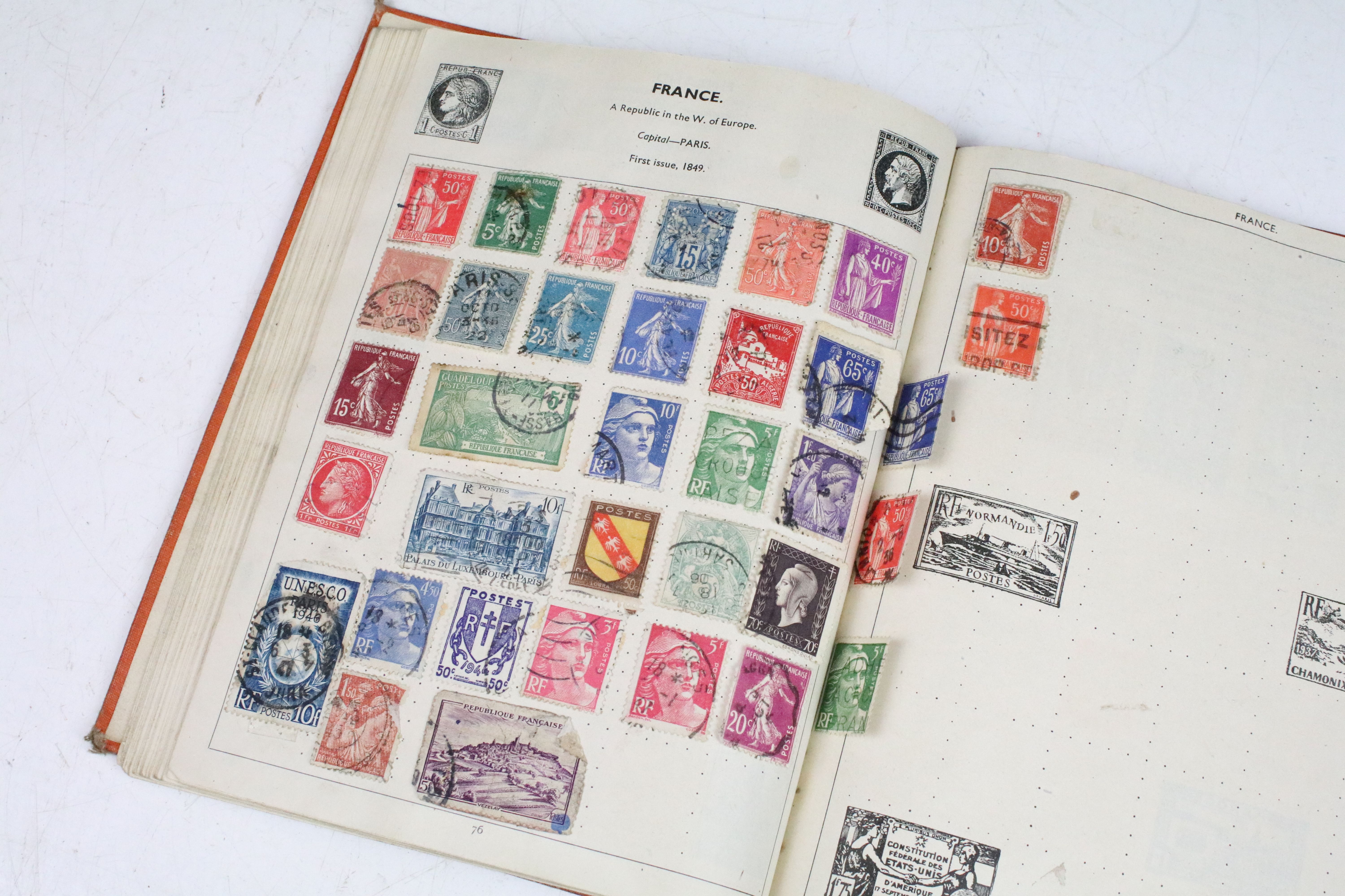 A collection of British and world stamps within an album to include Queen Victoria Blue & Red - Image 12 of 31