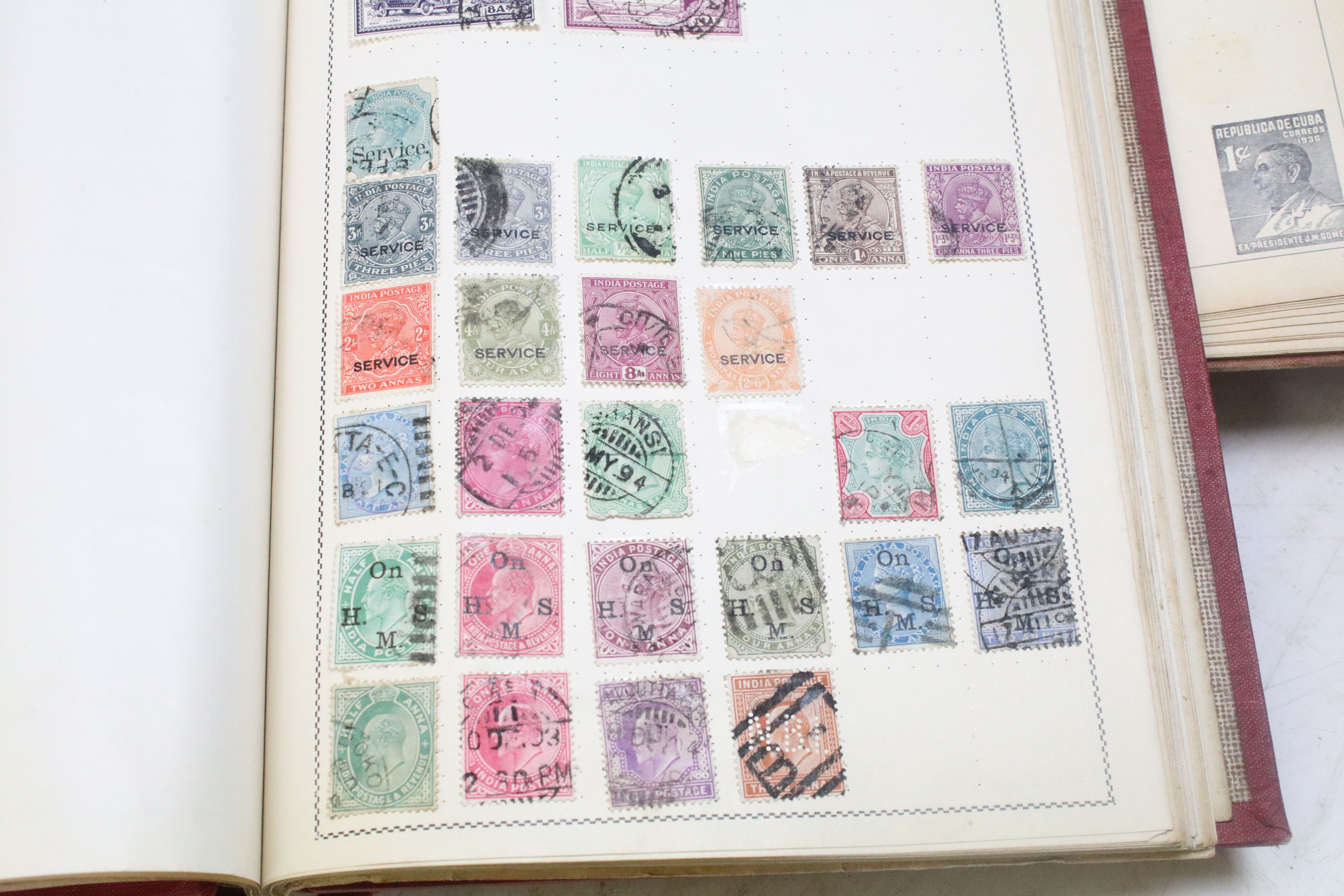 A collection of British and world stamps within albums together with loose examples - Image 13 of 19
