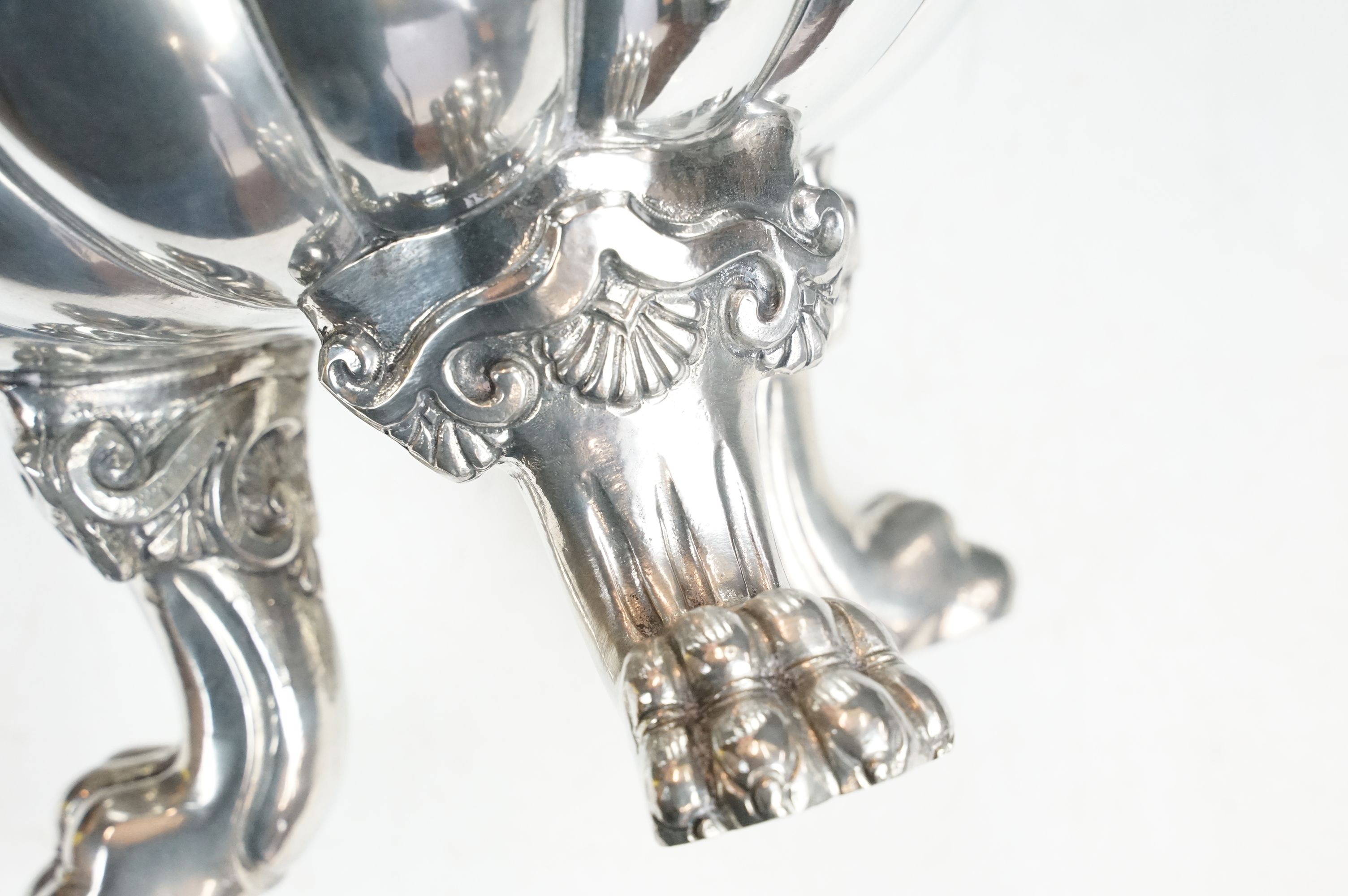 Polished pewter centrepiece bowl designed by famous Italian interior designer Giovanni Parini ( - Image 6 of 8