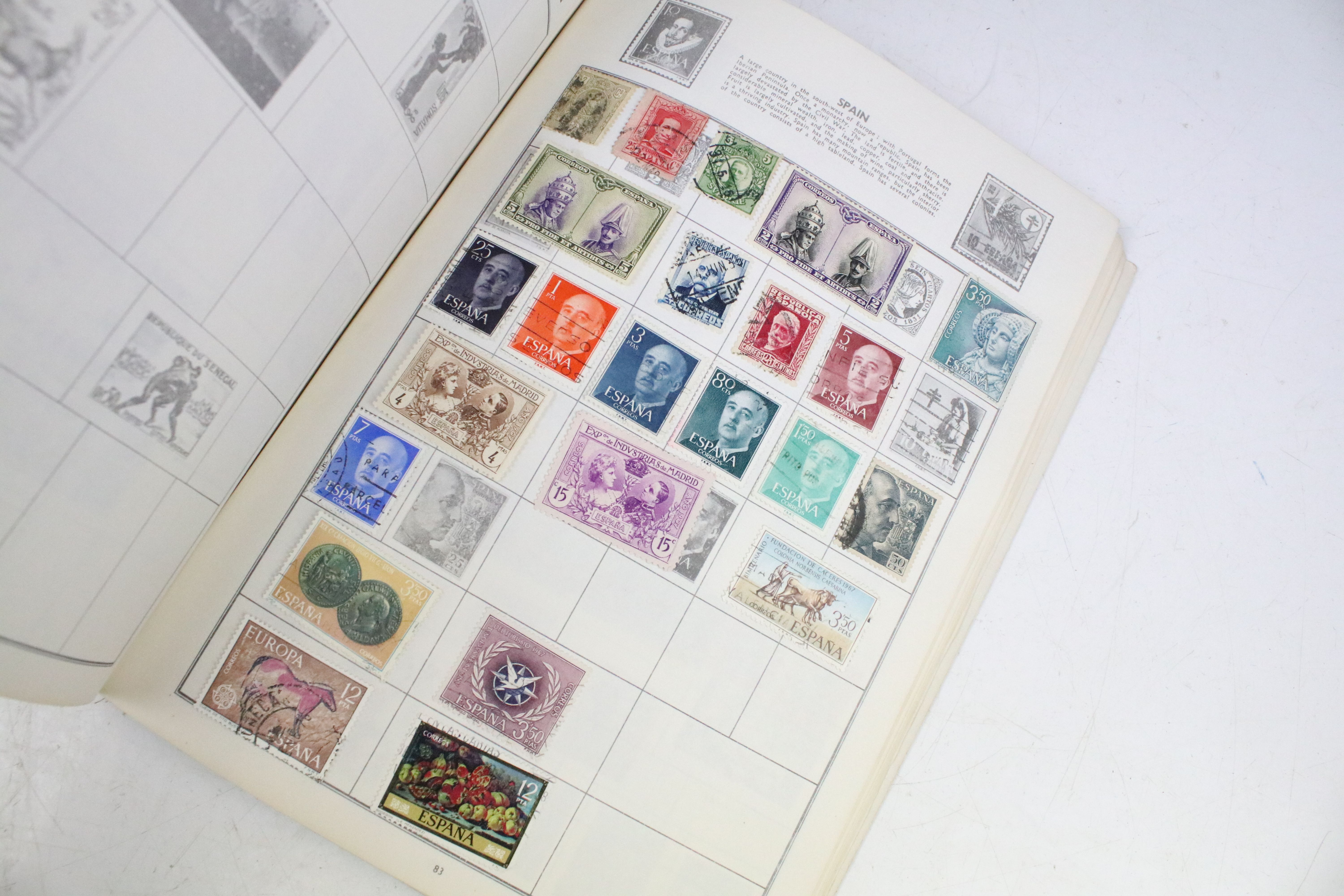 A collection of British and world stamps within an album to include Queen Victoria Blue & Red - Image 30 of 31