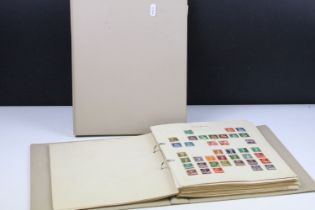 Collection of Commonwealth & world stamps housed within two albums