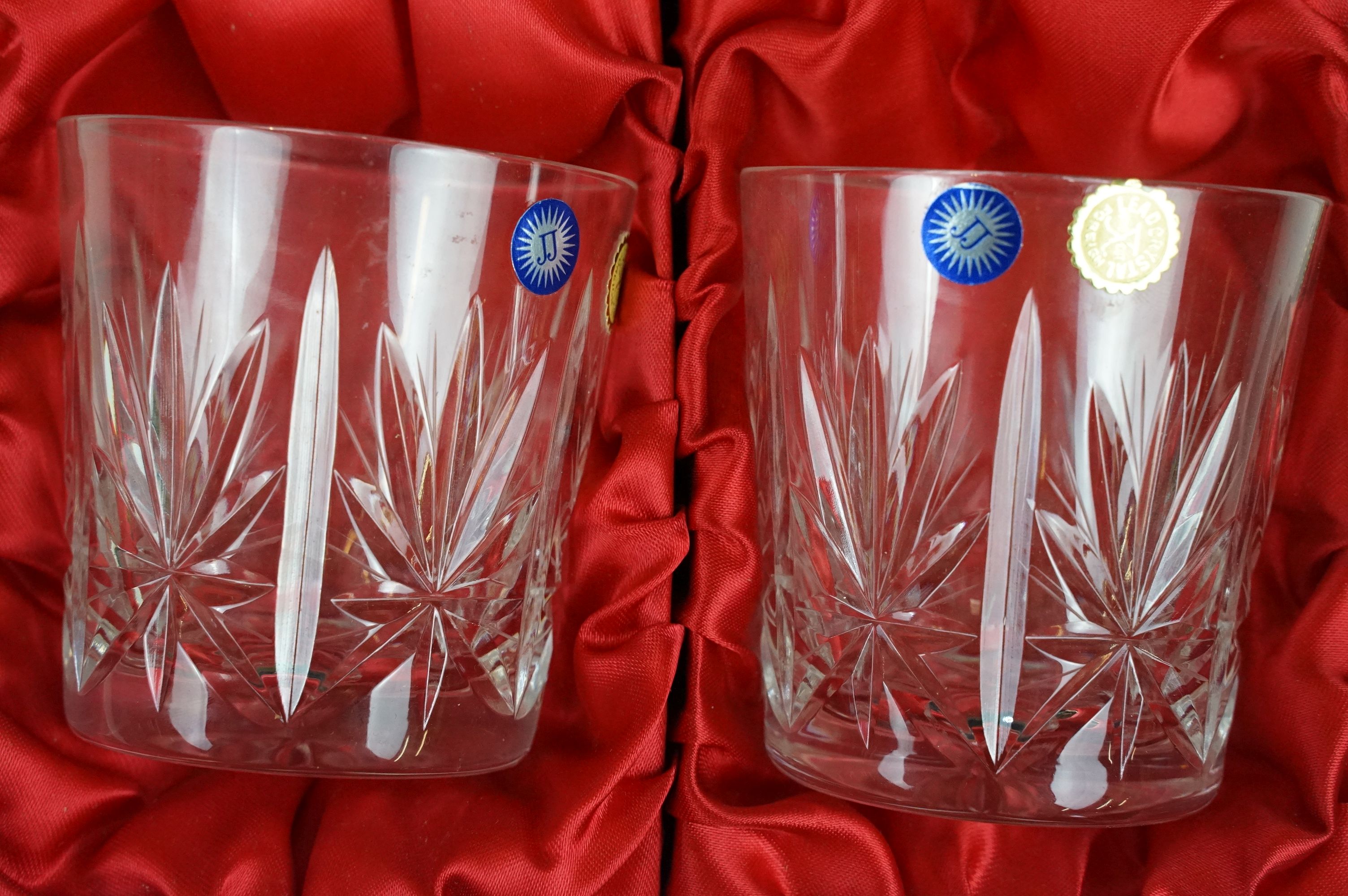 Six boxed lead crystal glass sets to include three Bohemia crystal examples, Edinburgh Crystal - Image 4 of 16