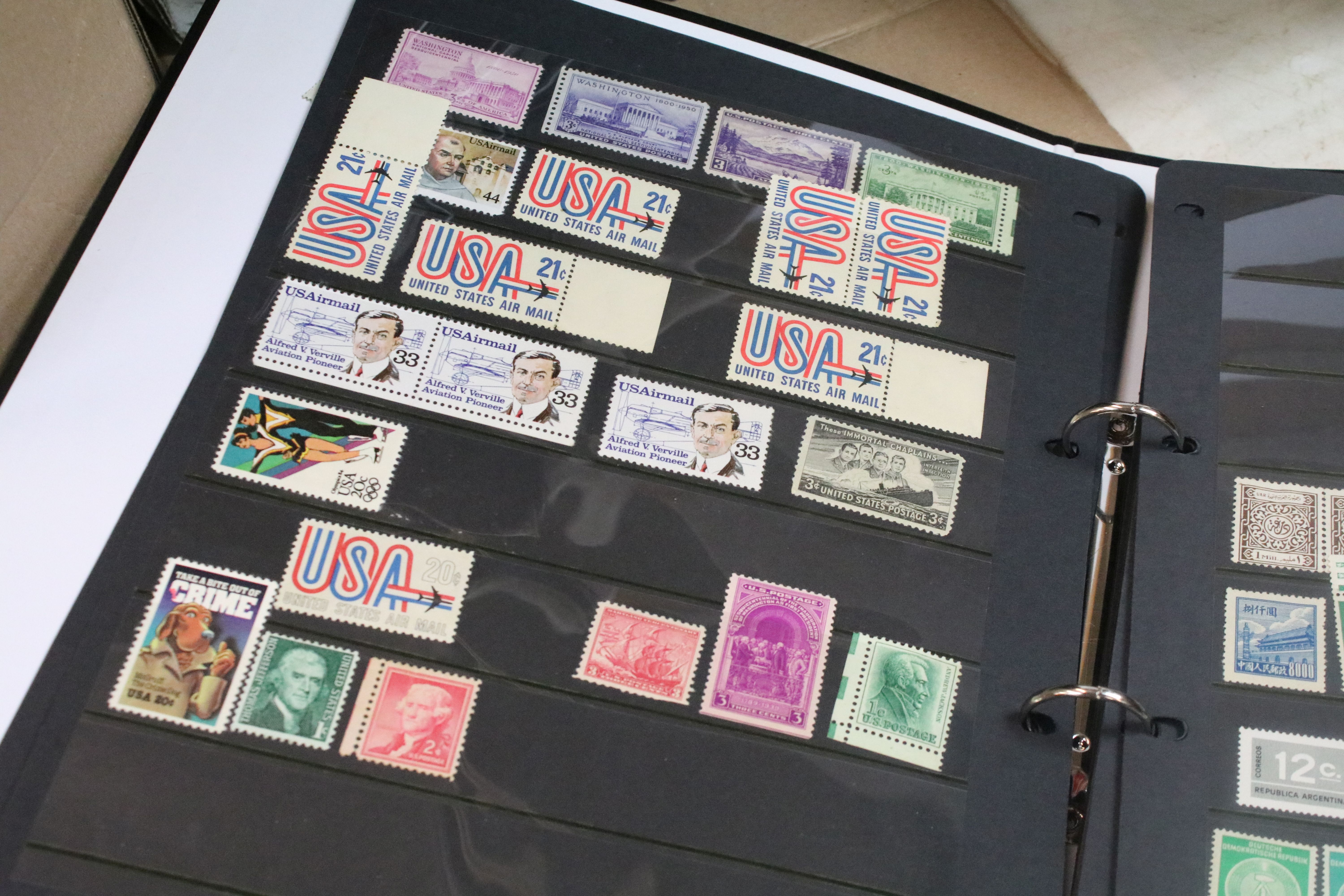 A collection of British and world stamps within albums together with loose examples - Image 12 of 20