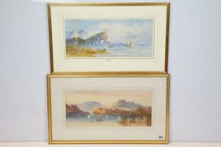 Lennard Lewis (1826 - 1913), Durdle Door Dorset, watercolour, signed lower right and indistinctly