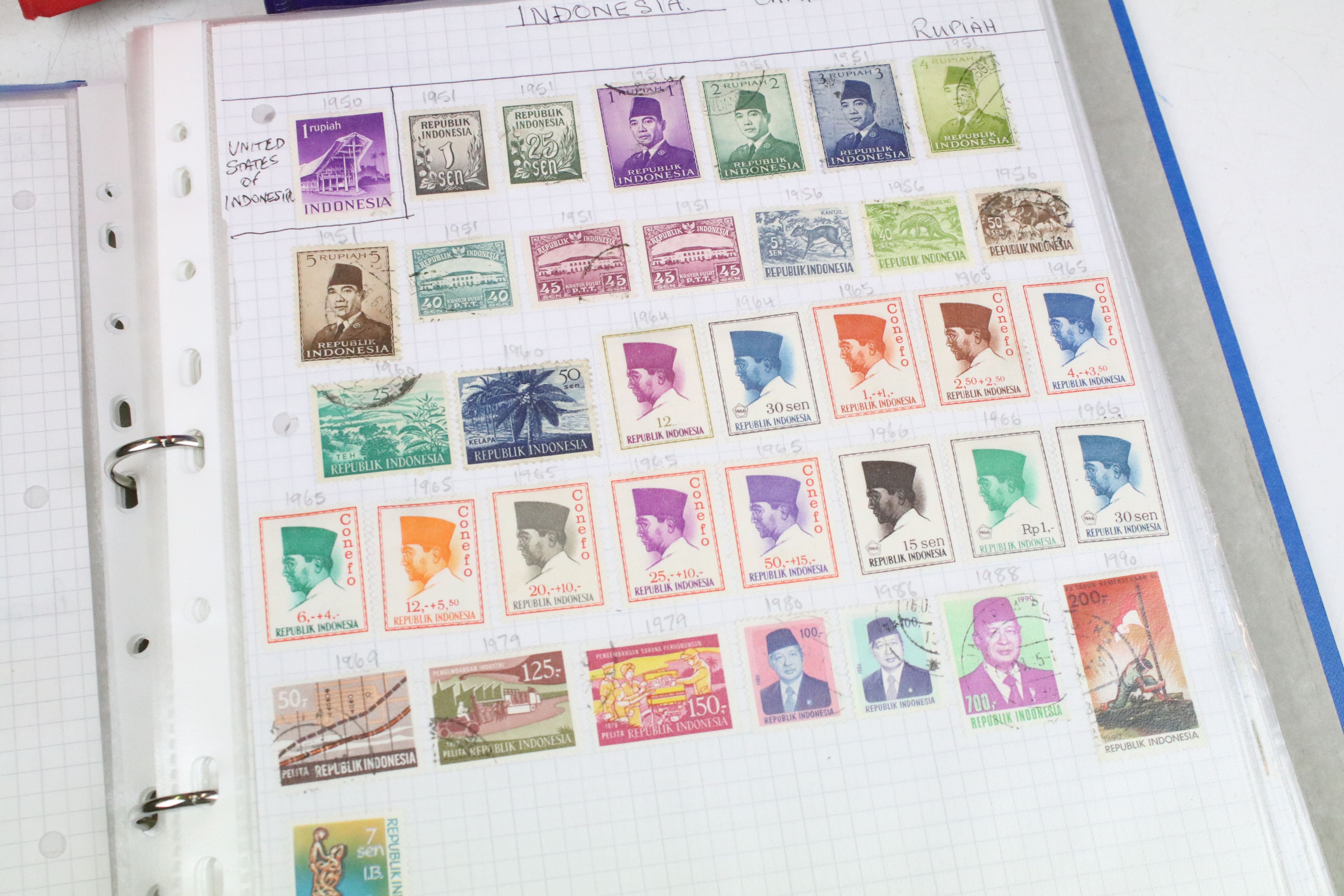 Collection of British, Commonwealth & world stamps housed within nine albums, featuring Victorian - Image 28 of 40