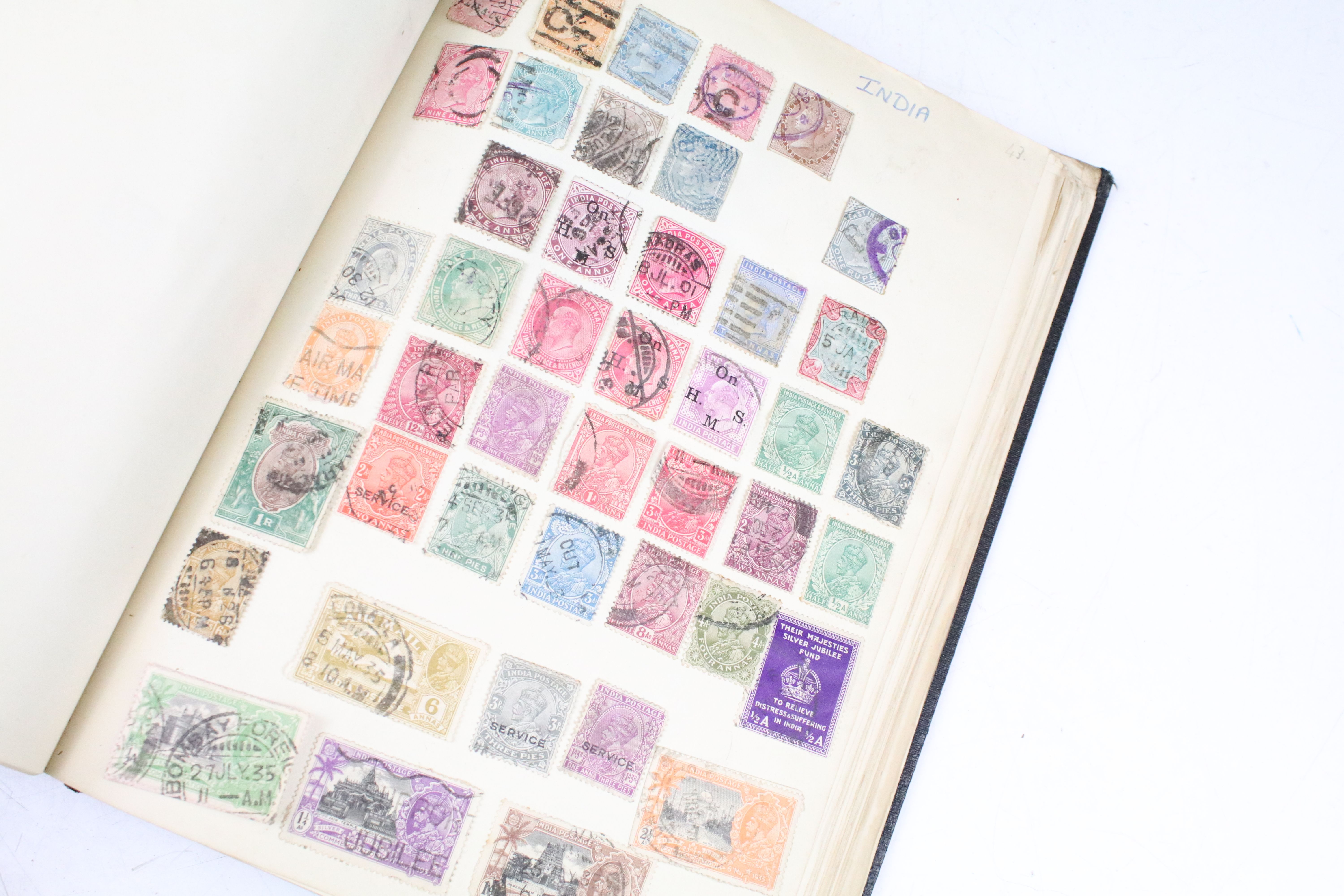 Collection of British, Commonwealth & world stamps housed within four albums to include Victorian - Image 19 of 25