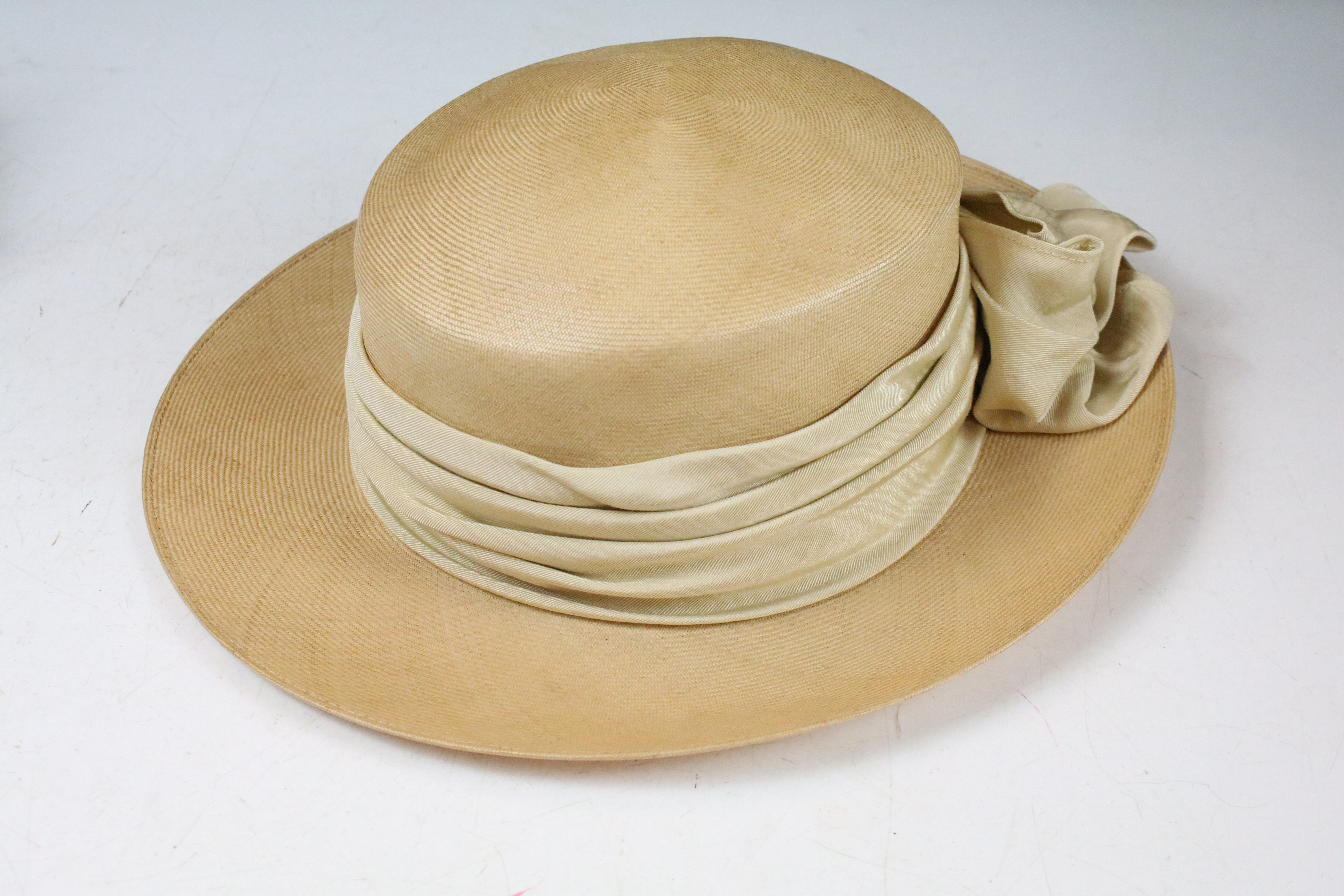 Collection of six ladies hats housed within two Frederick Fox hat boxes, featuring Frederick Fox, - Image 2 of 12