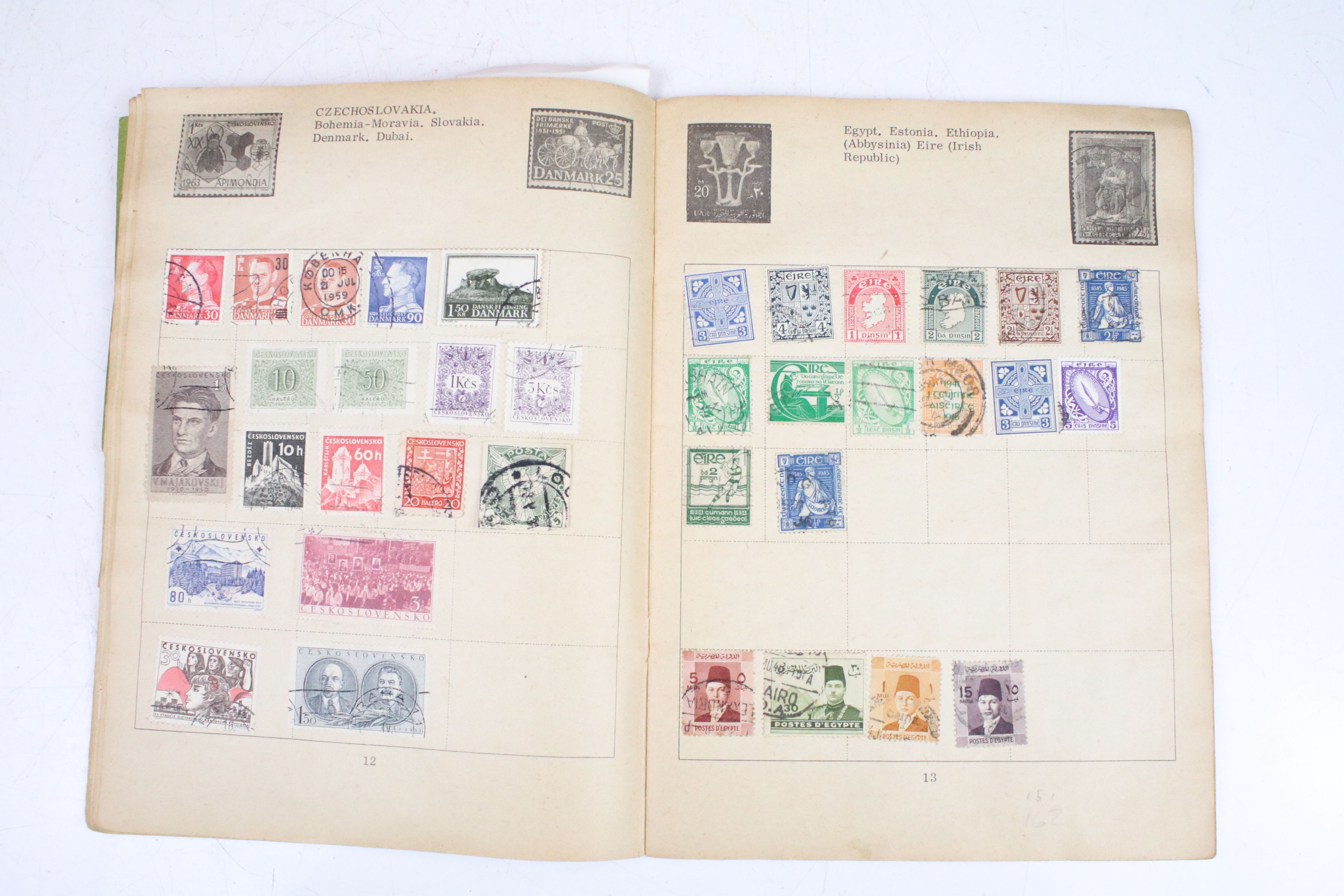 A collection of five stamp albums containing stamps from the UK, mainly post war to include some - Image 11 of 30