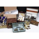 A collection of mainly gents wristwatches together with a quantity of costume jewellery.