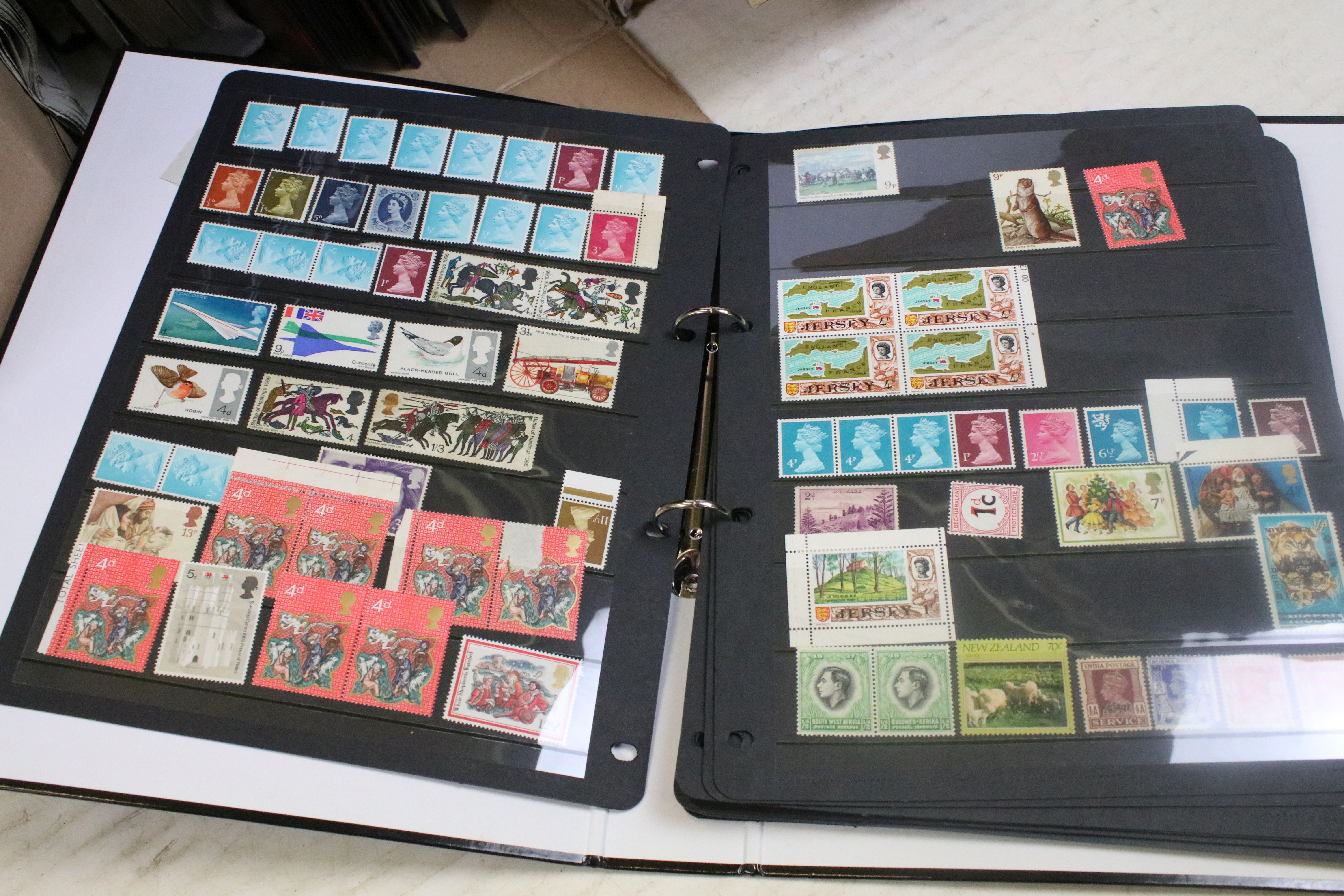 A collection of British and world stamps within albums together with loose examples - Image 11 of 20