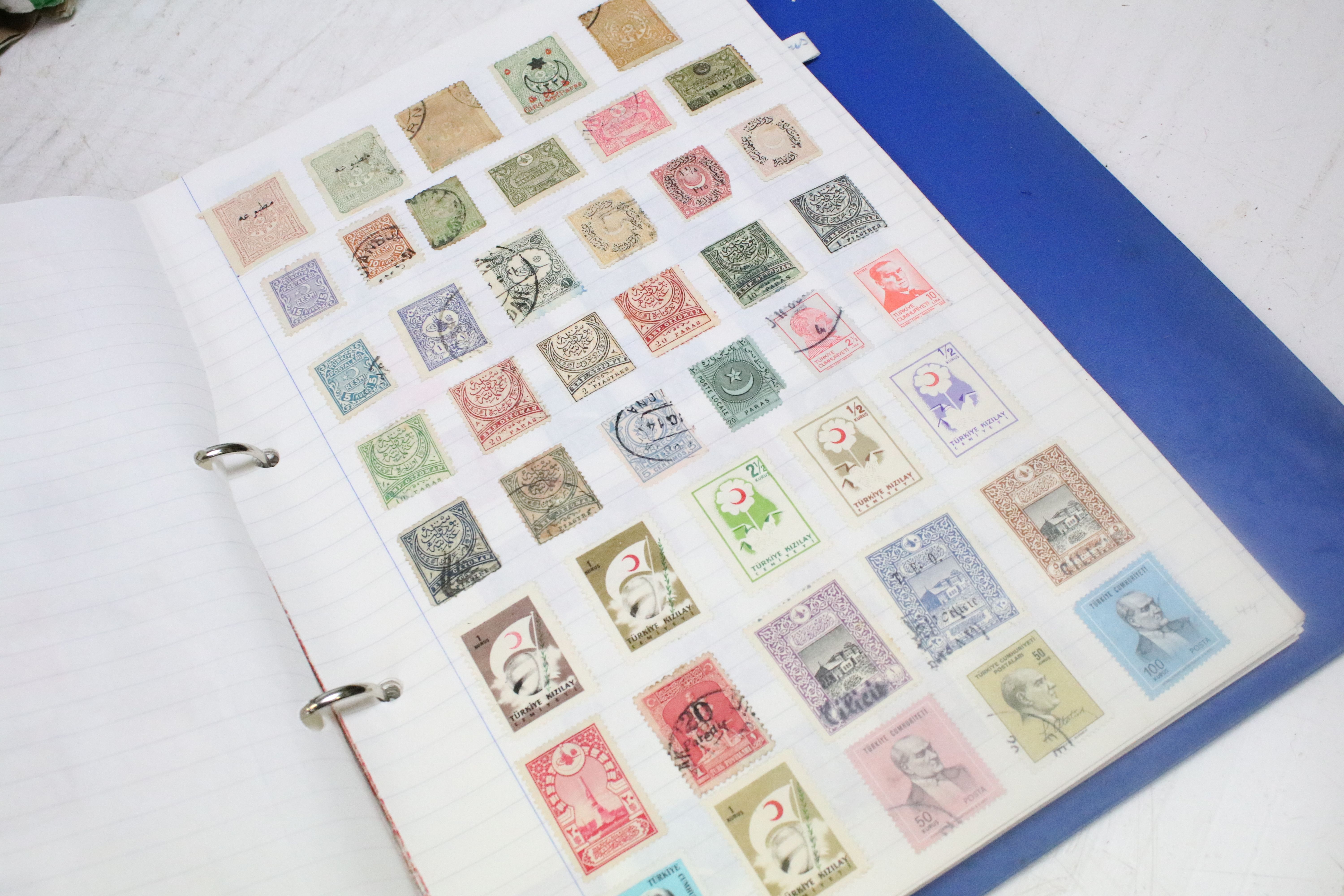 Extensive collection of stamps and stamp collecting supplies housed within nine boxes, the lot to - Image 21 of 45