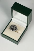 Art Nouveau silver ring