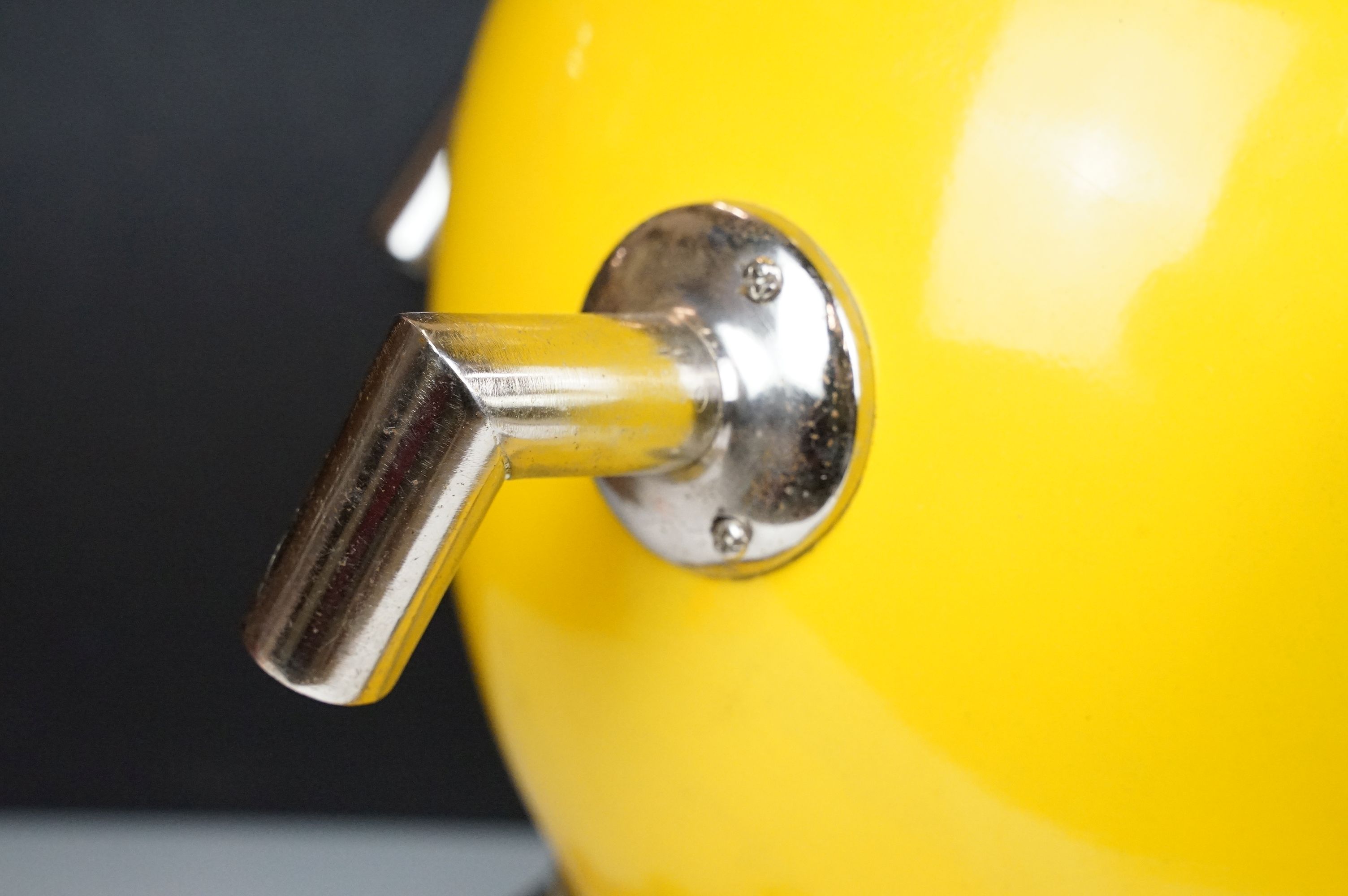 Reproduction US Navy Diving Helmet, for decorative purposes, bright yellow finish, plaque to front - Image 10 of 13