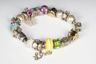 Truth charm bracelet and silver charms