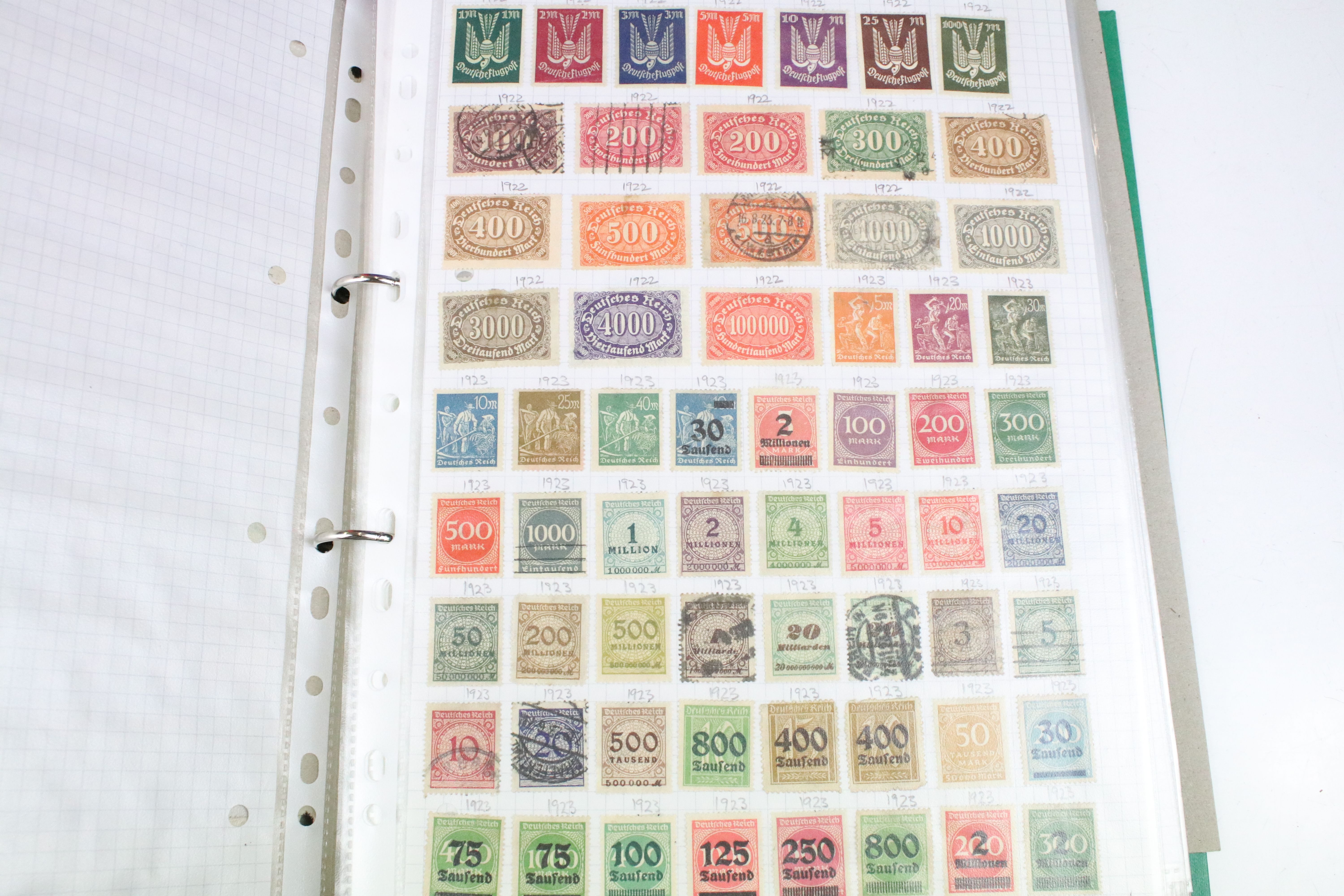 Collection of British, Commonwealth & world stamps housed within nine albums, featuring Victorian - Image 10 of 40