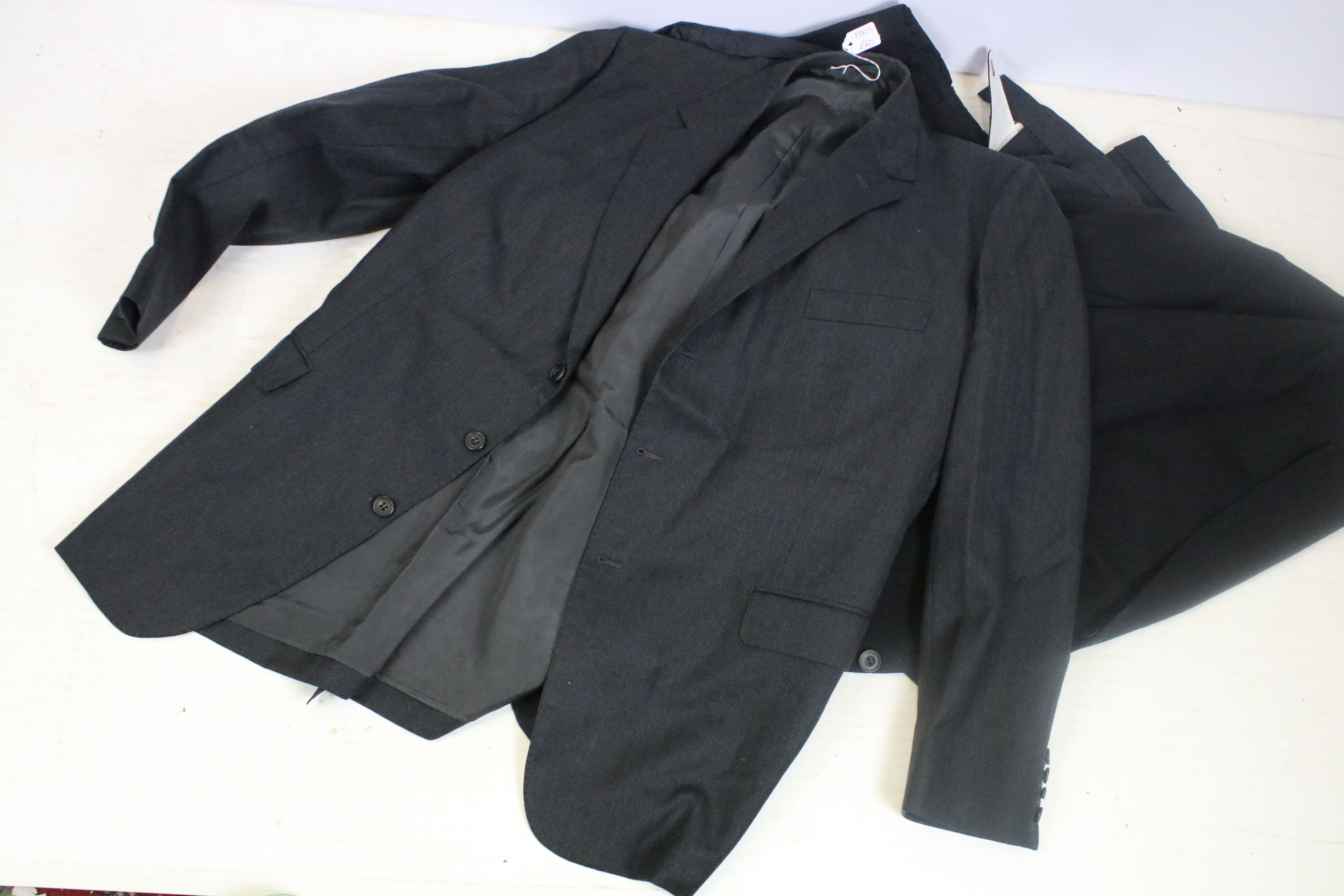 Two dark grey three piece suits, one jacket labelled Jose Luis of Lisboa, together with a Seabal - Image 5 of 6