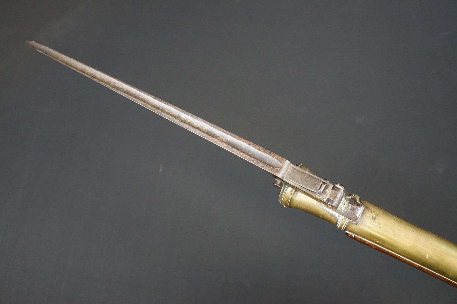 A FLINTLOCK COACHING BLUNDERBUSS by Mewis & Co, with 14 1/2" brass bell - Image 13 of 19