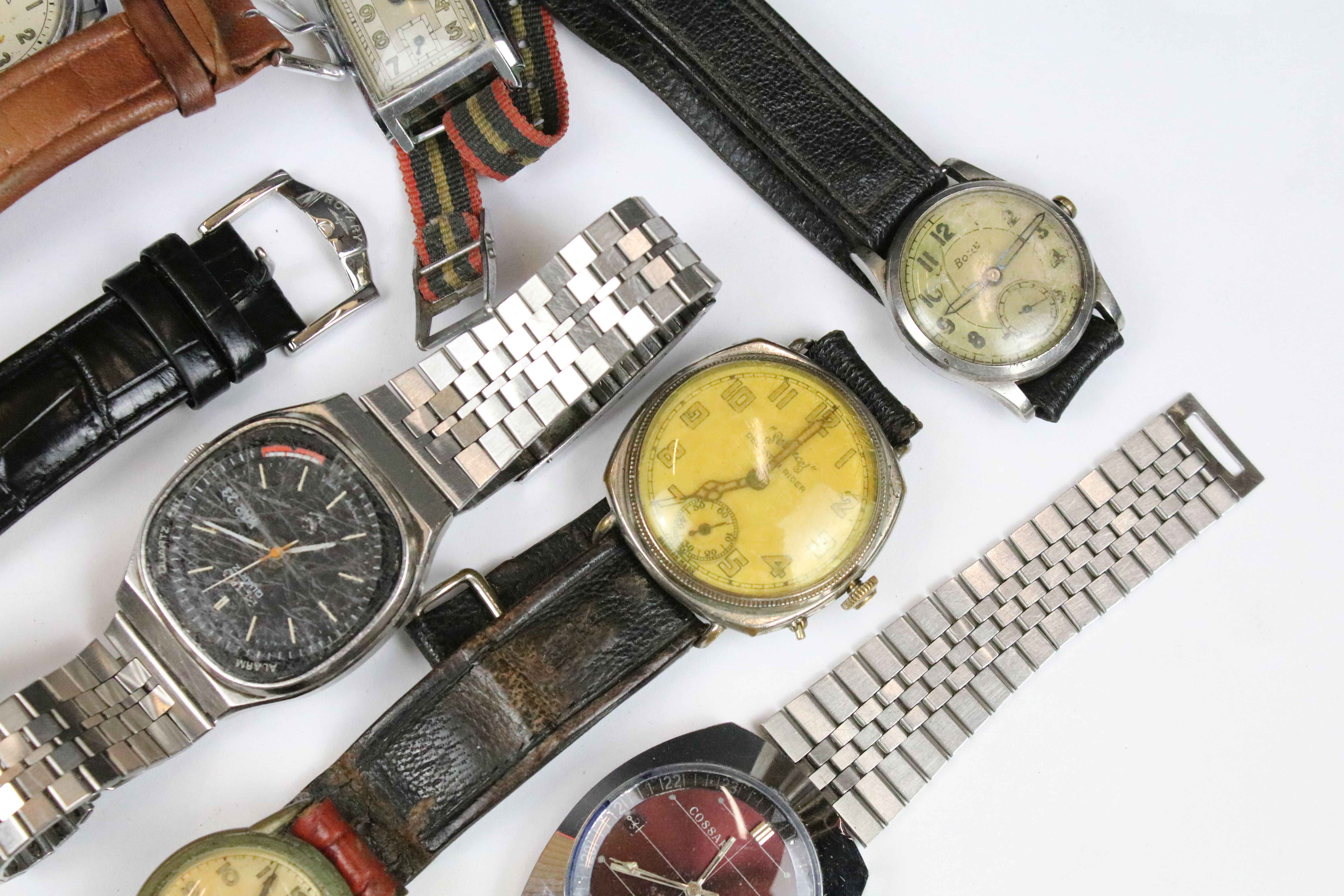 Collection of assorted watches to include Cossak, Rotary, Ingersoll jump hour, 1940's military dial, - Image 7 of 7