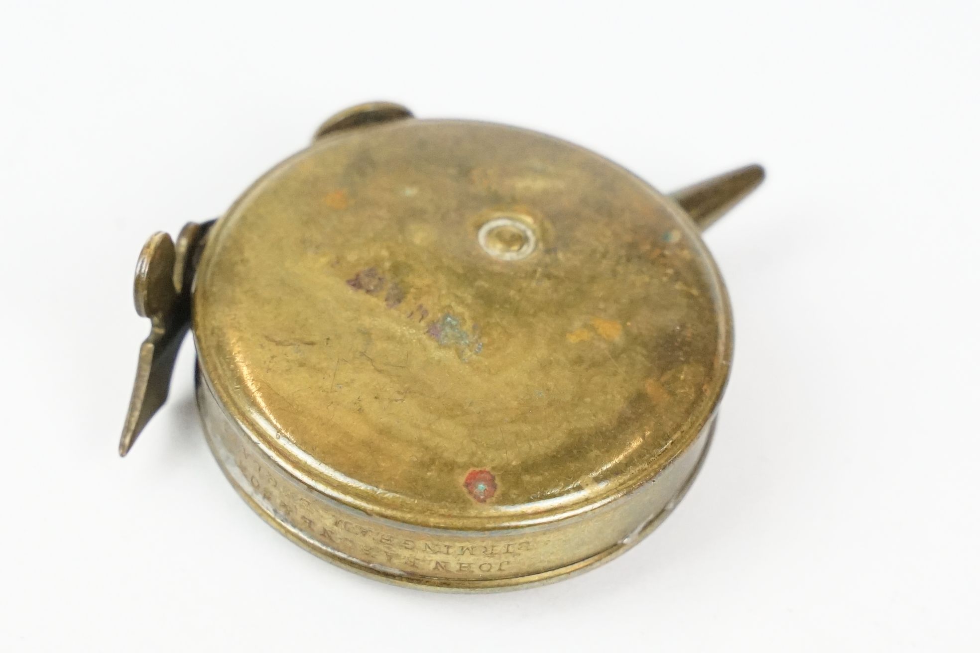 Early 20th century ' Johnnie Walker ' Whiskey Enamelled Bowls Tape Measure marked ' born 1820, still - Image 5 of 6