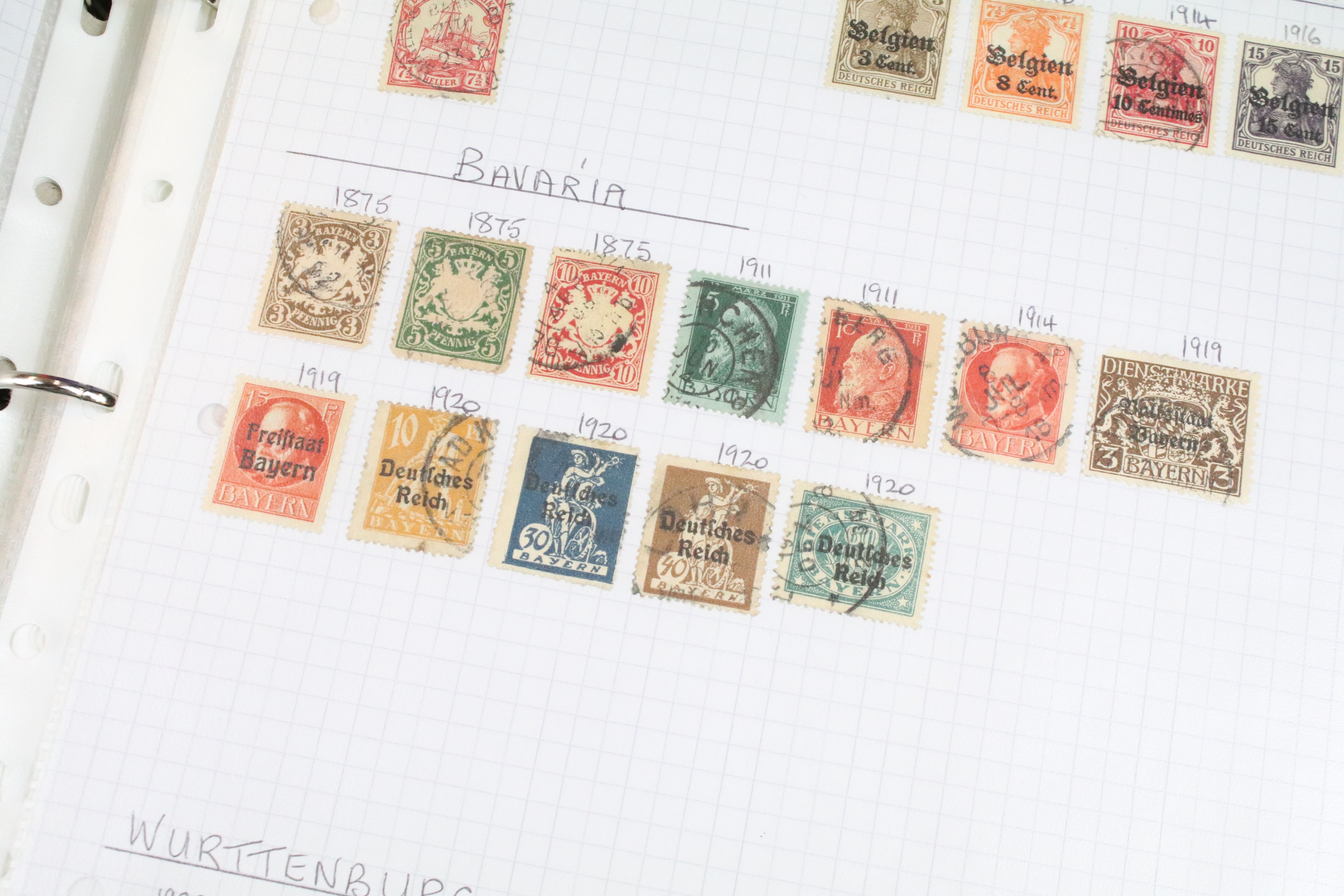 Collection of British, Commonwealth & world stamps housed within nine albums, featuring Victorian - Image 16 of 40