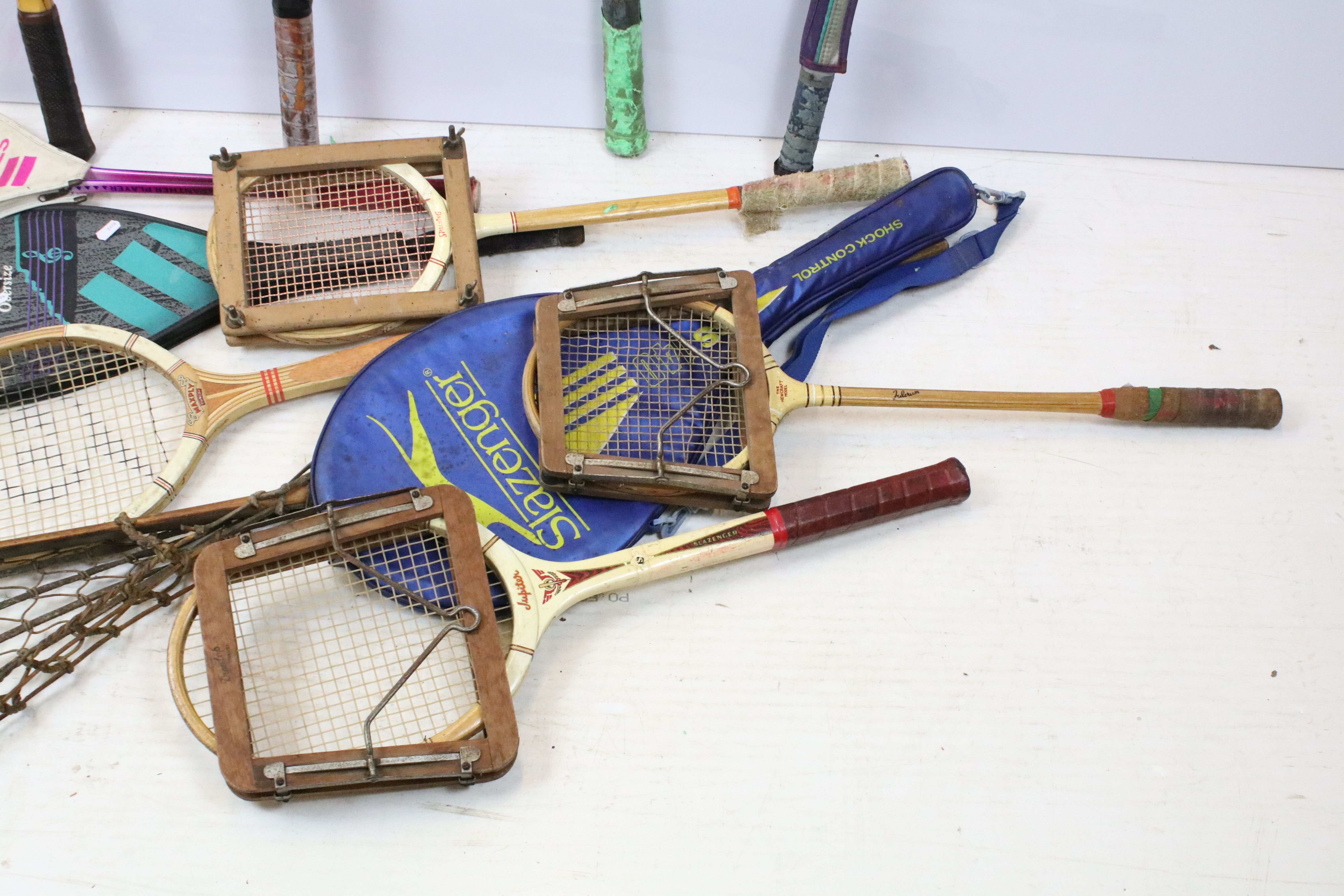 Collection of tennis rackets to include vintage & contemporary examples (featuring Dunlop, Slazenger - Image 2 of 5
