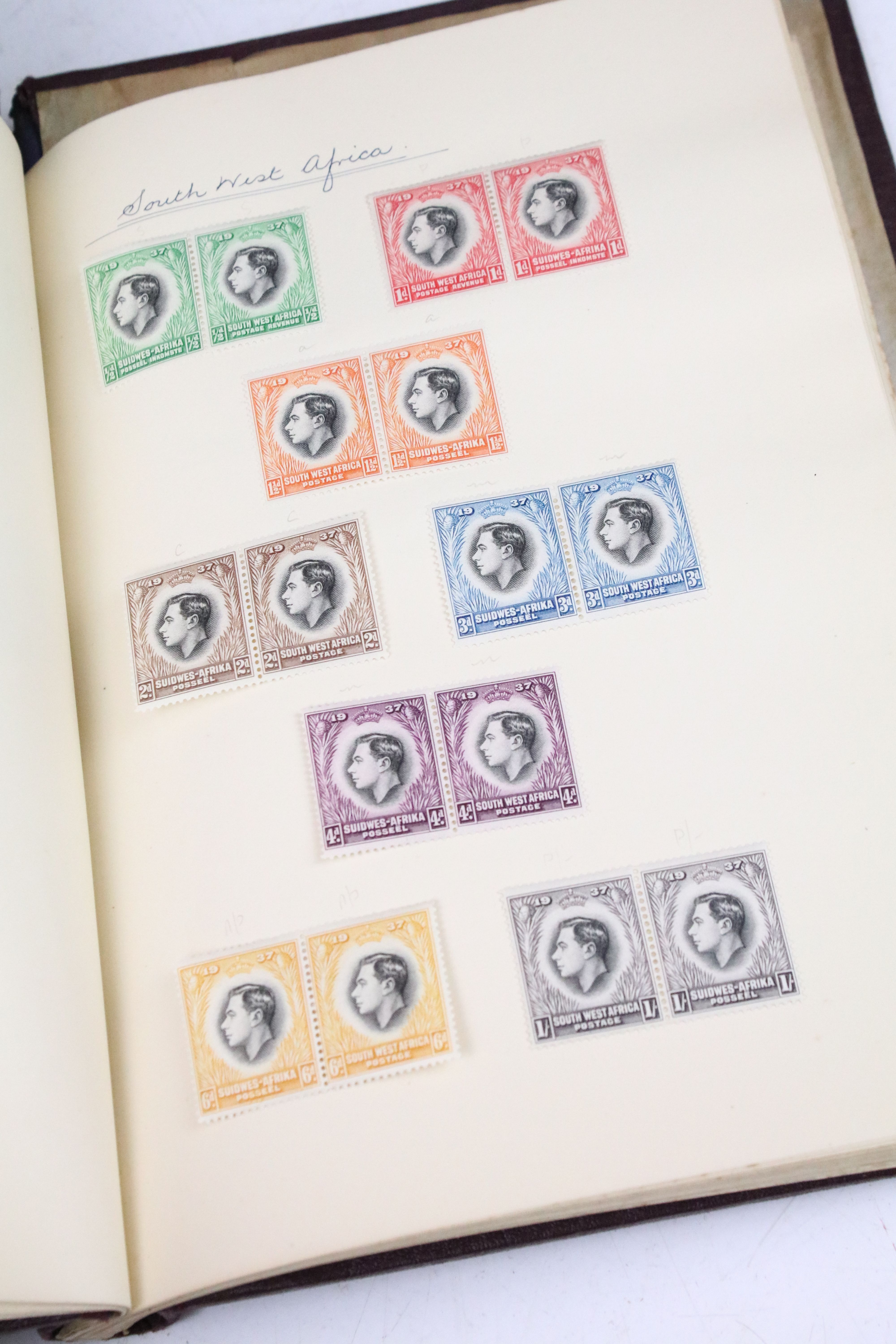 A stamp album containing stamps marking the silver jubilee of King George V from the UK and - Image 7 of 18